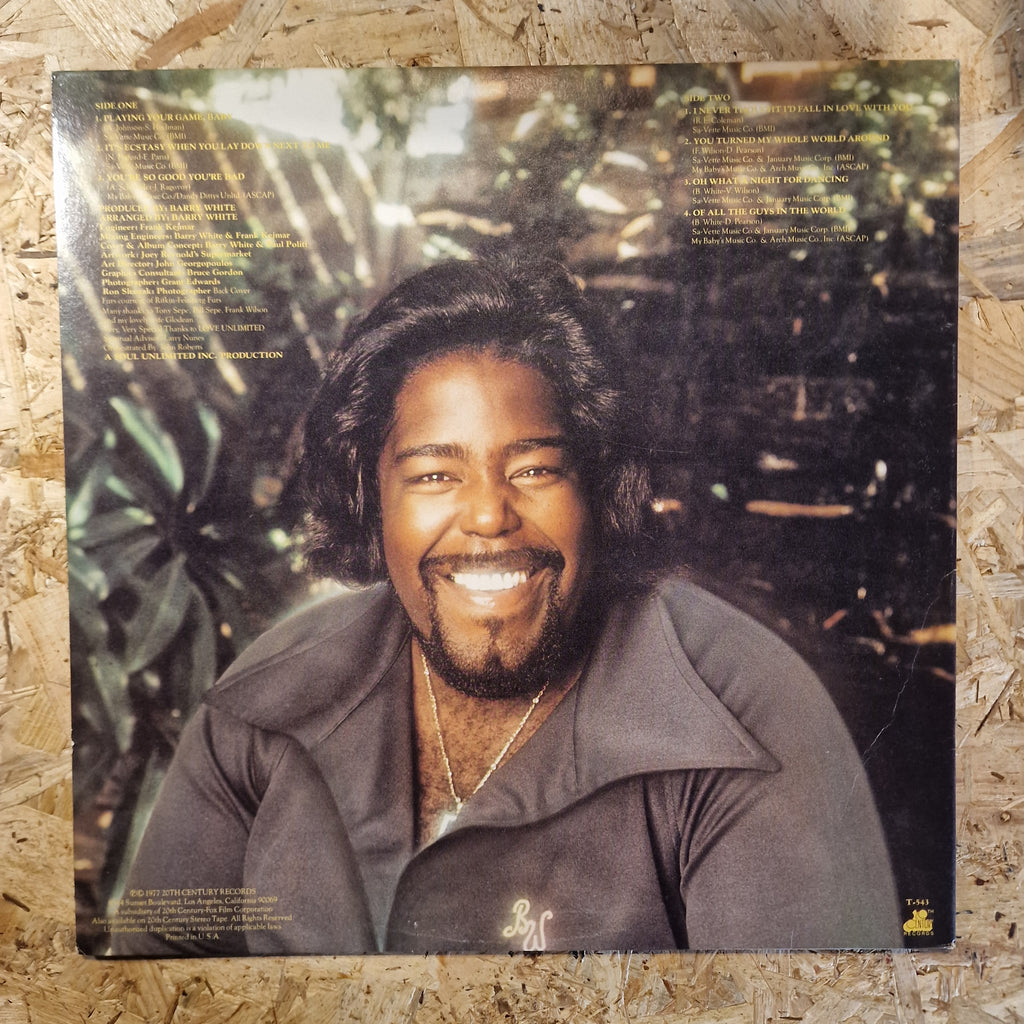 Barry White ‎– Barry White Sings For Someone You Love 1977 US Press