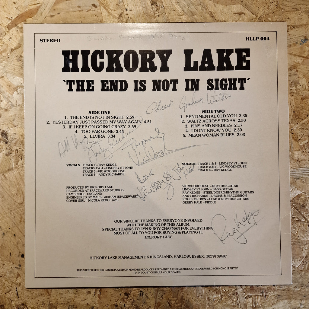 Hickory Lake – The End Is Not In Sight