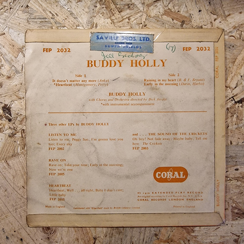 Buddy Holly – Buddy Holly 1963 UK Press 7" EP