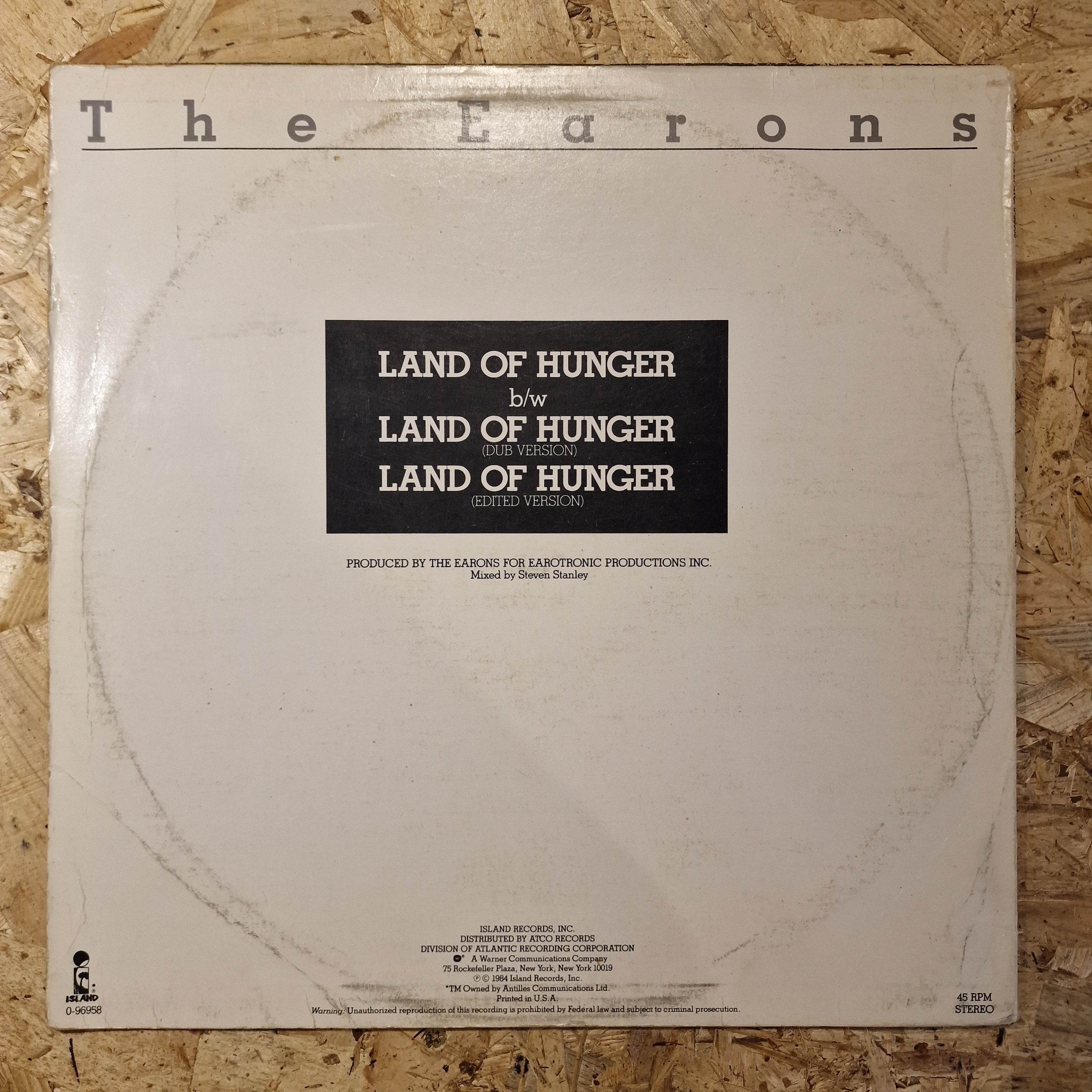 The Earons – Land Of Hunger