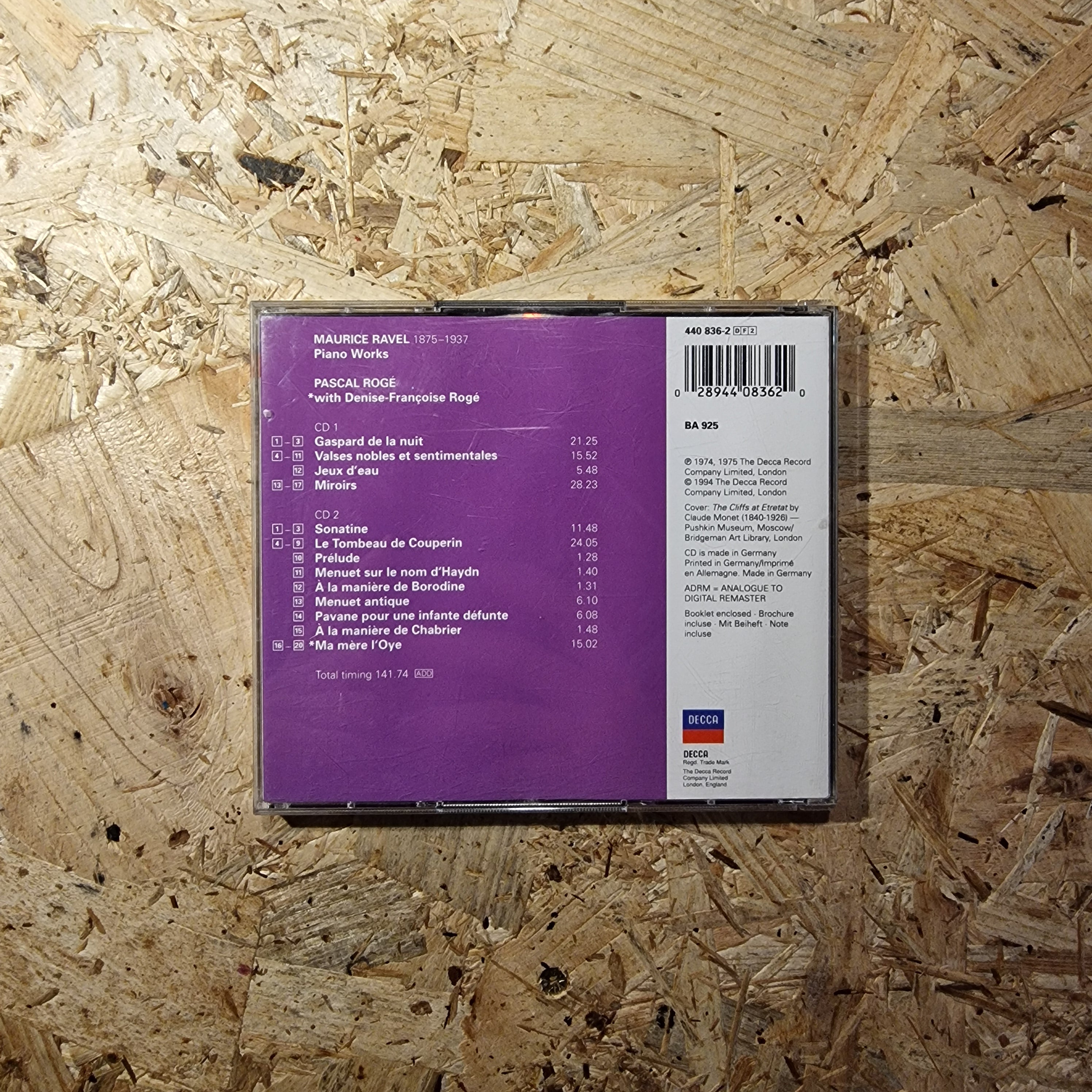 Ravel / Pascal Rogé – Piano Works = Klavierwerke