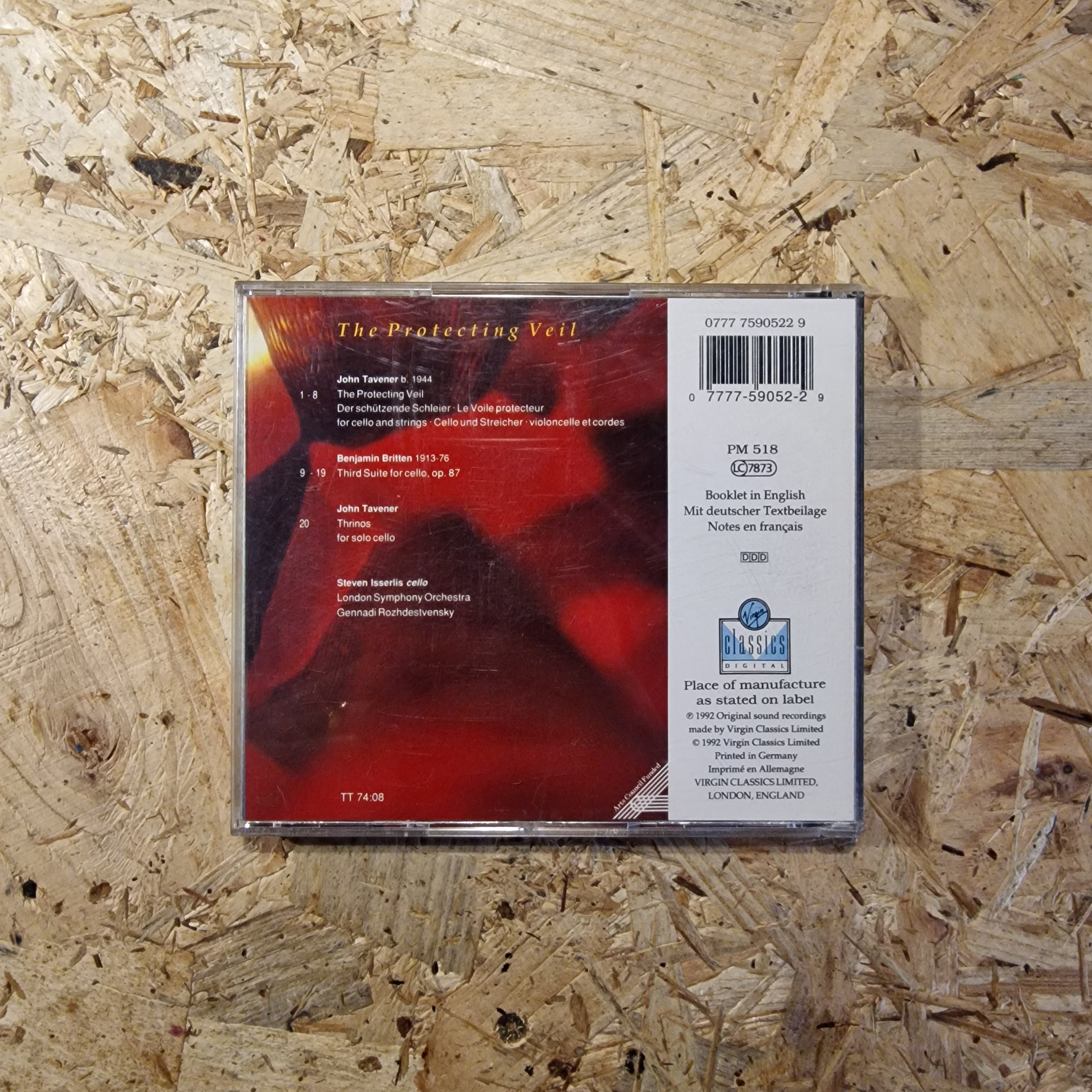 John Tavener - Steven Isserlis, London Symphony Orchestra, Gennadi Rozhdestvensky ‎– The Protecting Veil