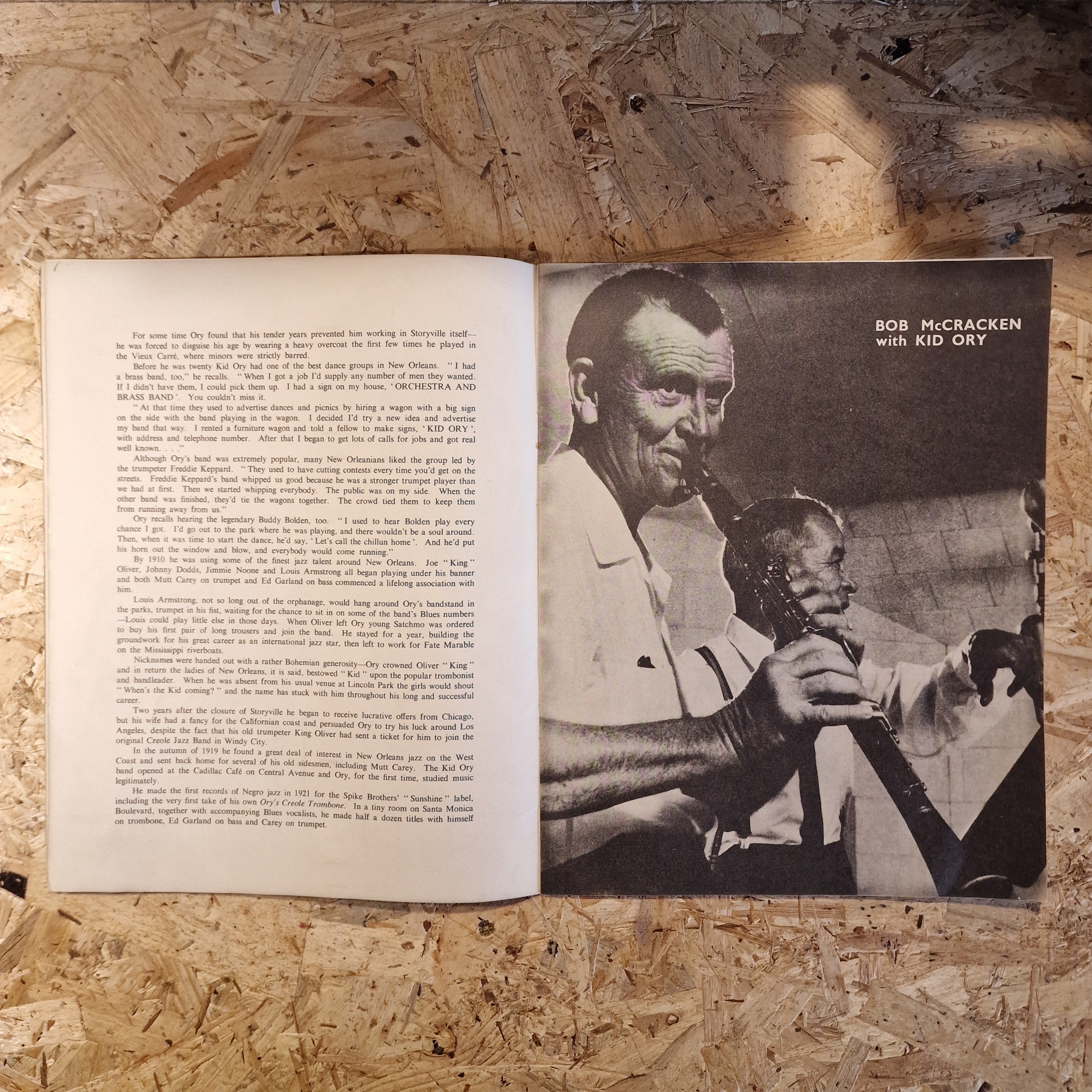 Kid Ory & His Creole Jazz Band - Souvenir Programme (c.1950s)