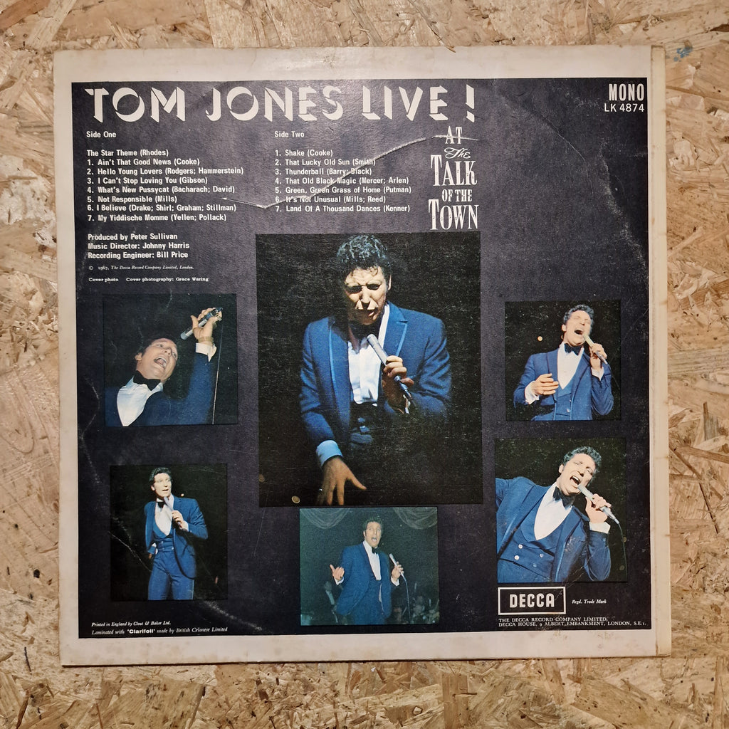 Tom Jones – Tom Jones Live! At The Talk Of The Town