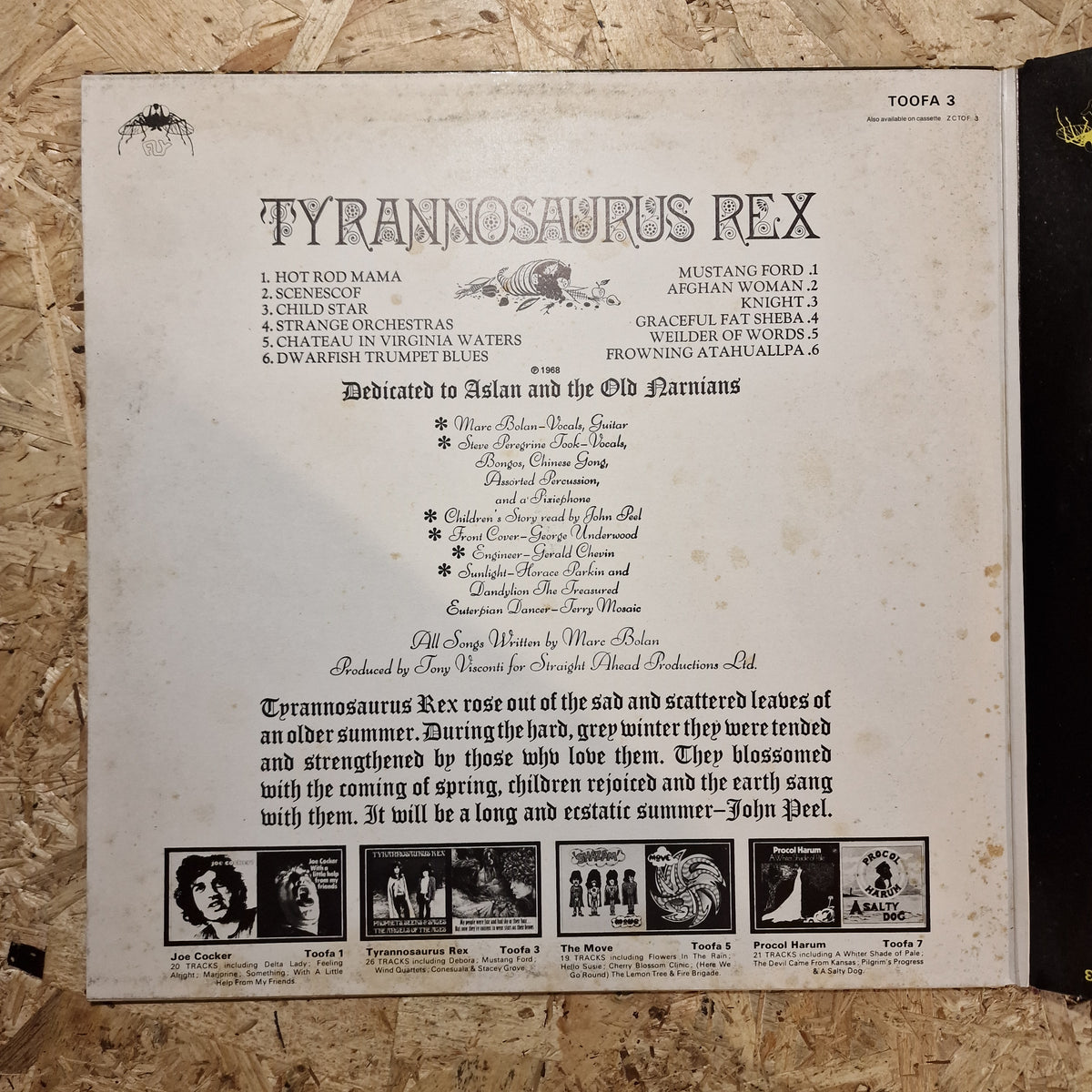 Tyrannosaurus Rex – Prophets, Seers & Sages, The Angels Of The Ages / My People Were Fair And Had Sky In Their Hair... But Now They're Content To Wear Stars On Their Brows