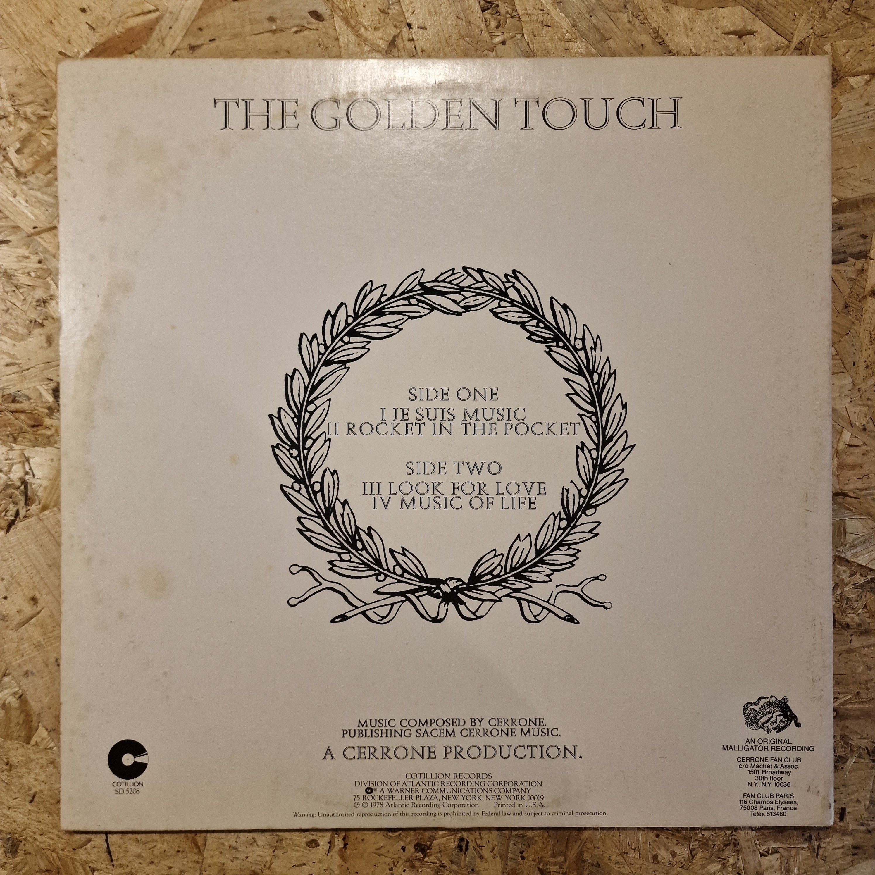 Cerrone – Cerrone IV - The Golden Touch