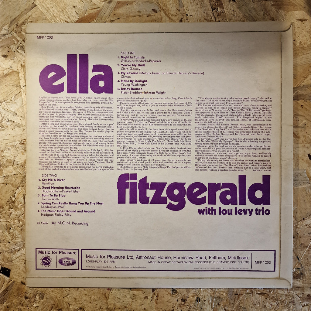 Ella Fitzgerald with Lou Levy Trio – Ella Fitzgerald