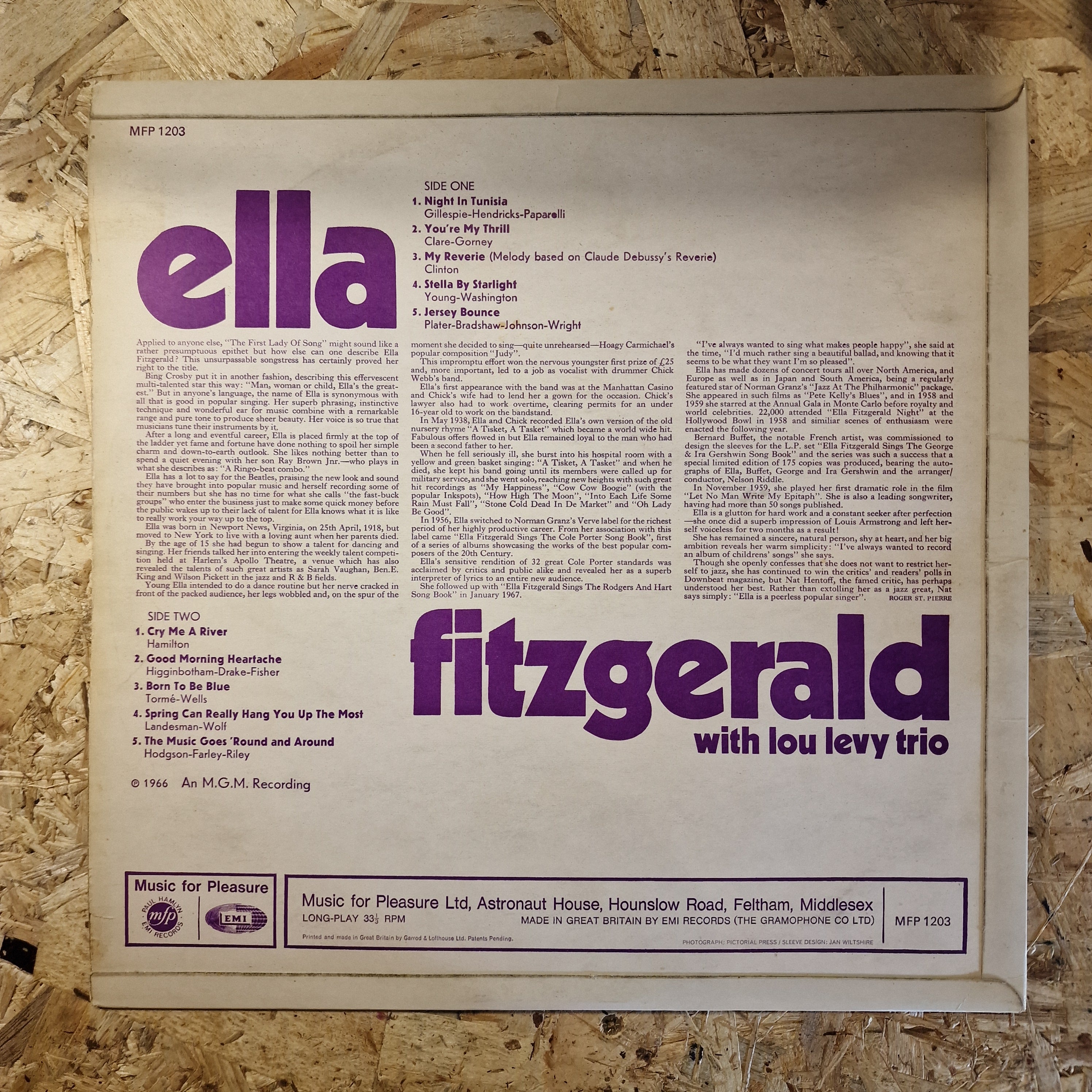 Ella Fitzgerald with Lou Levy Trio – Ella Fitzgerald