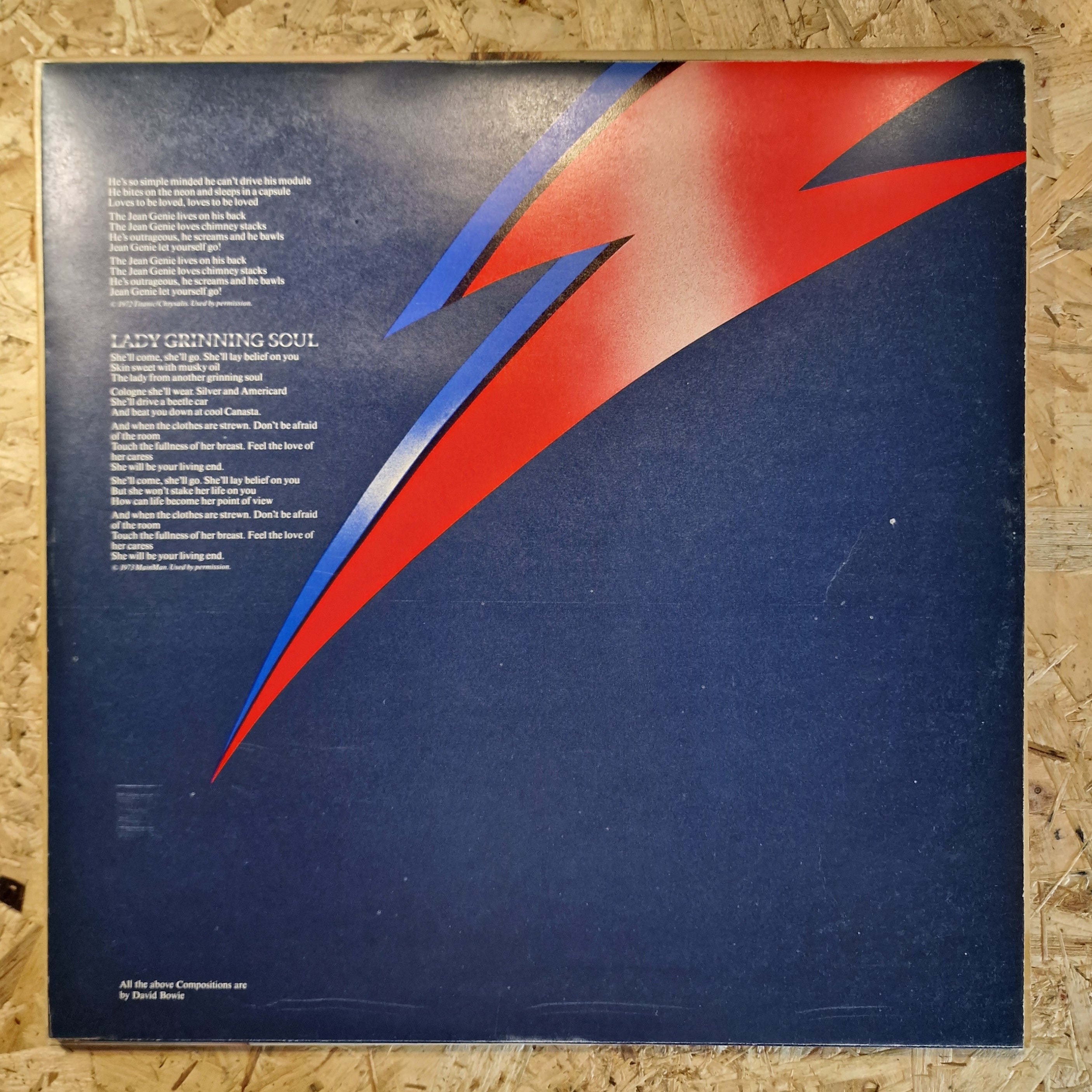 David Bowie ‎– Aladdin Sane 1973 UK Press