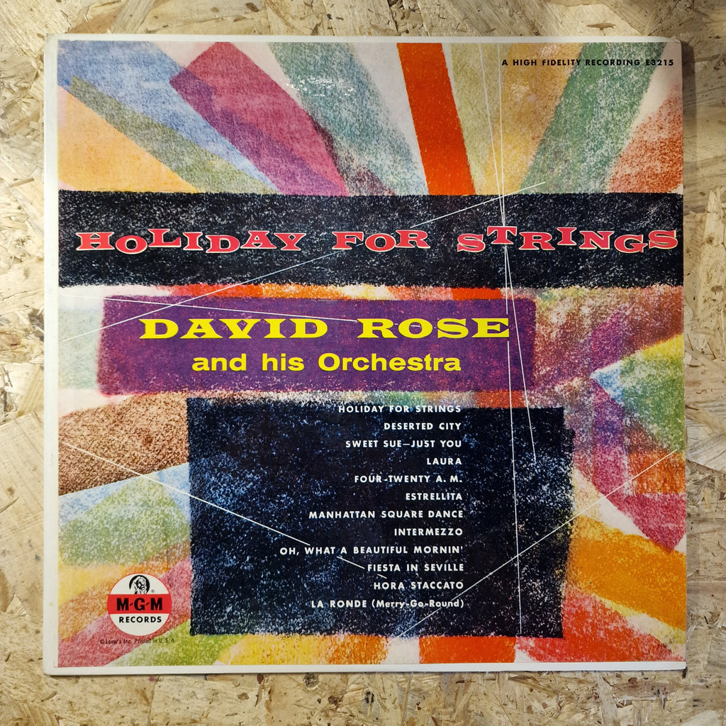 David Rose And His Orchestra ‎– Holiday For Strings
