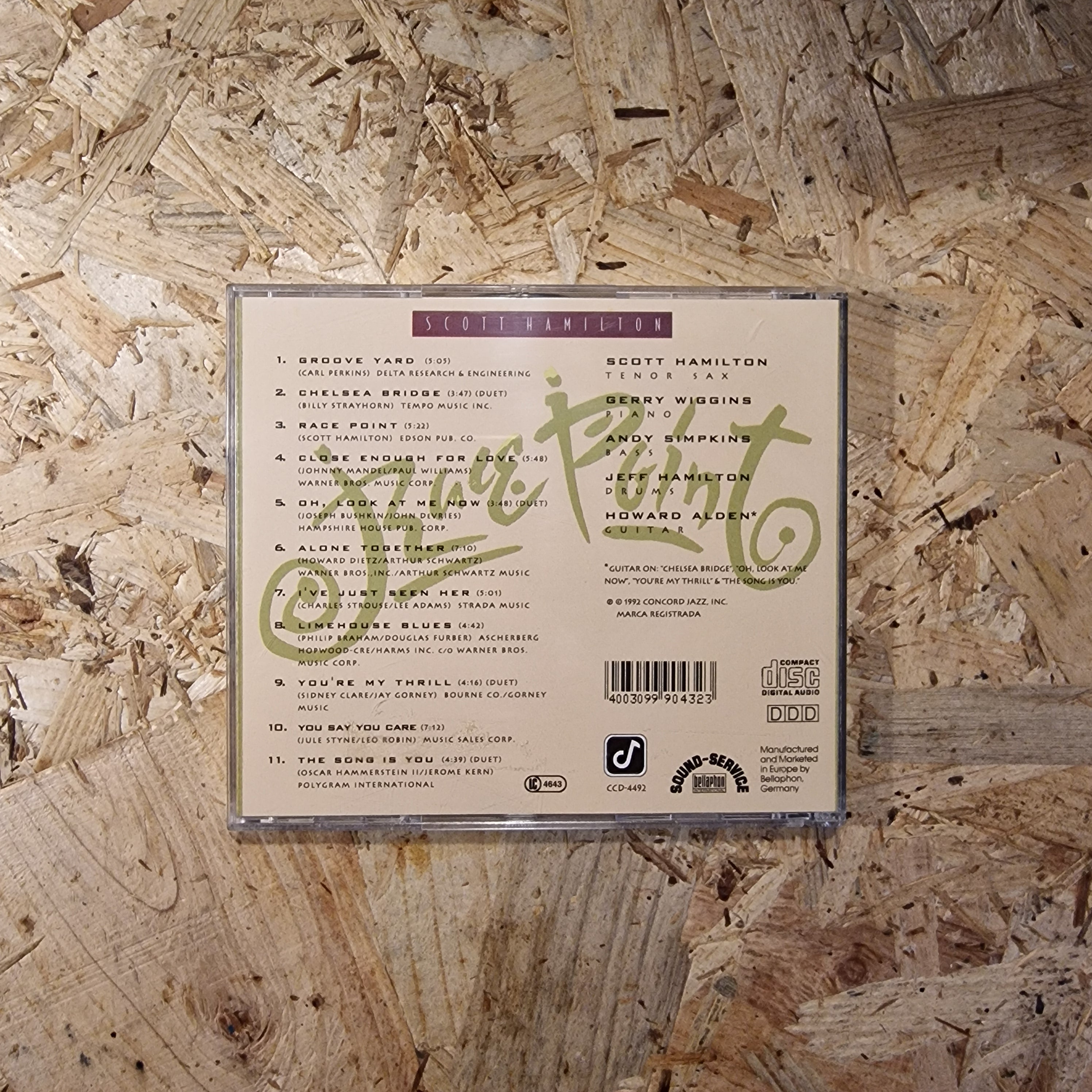 Scott Hamilton, Gerry Wiggins, Andy Simpkins, Jeff Hamilton, Howard Alden – Race Point