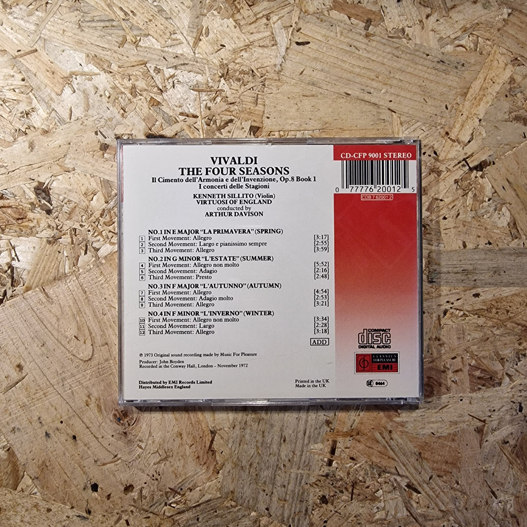 Vivaldi, Kenneth Sillito, The Virtuosi Of England, Arthur Davison – The Four Seasons