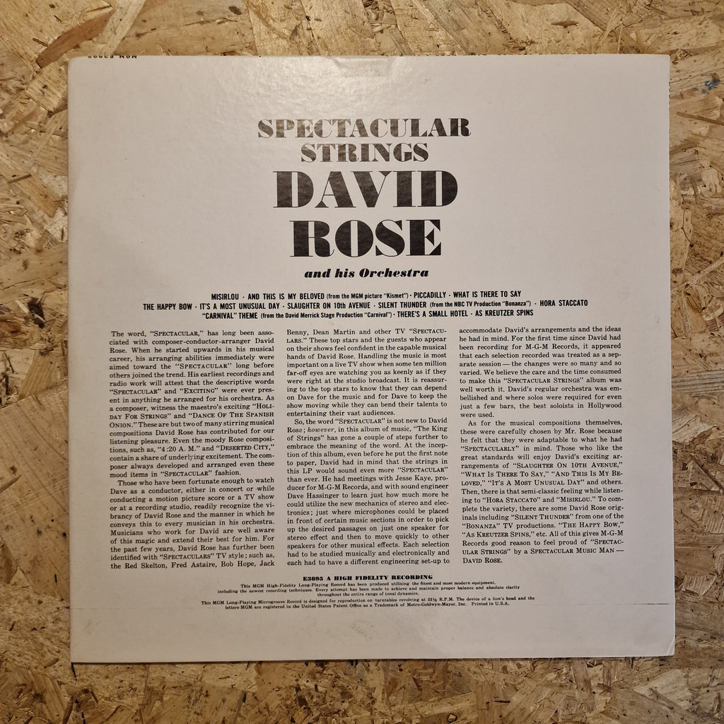 David Rose And His Orchestra – Spectacular Strings