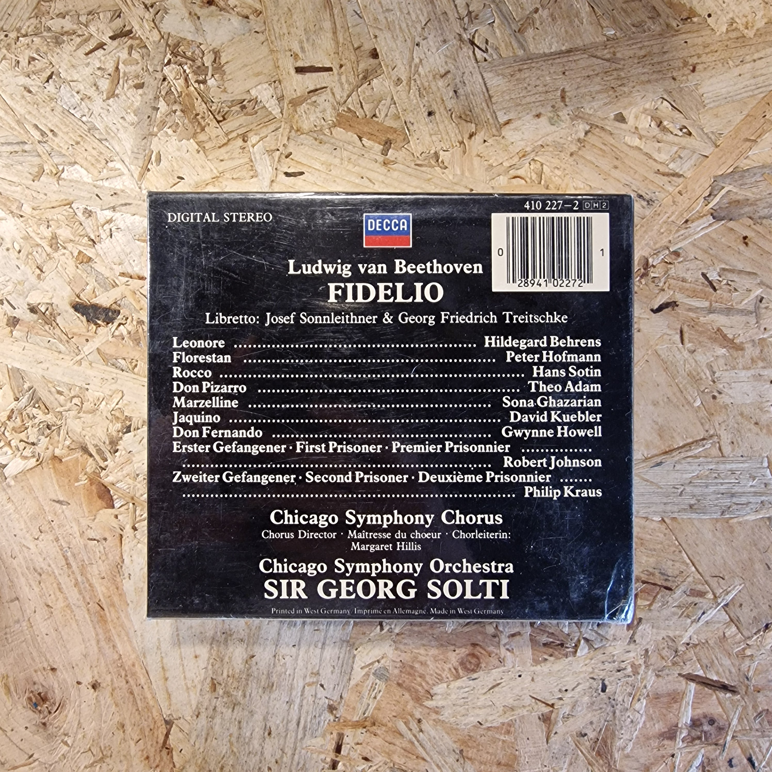 Beethoven - Hildegard Behrens · Peter Hofmann · Hans Sotin · Theo Adam · Sona Ghazarian · David Kuebler · Gwynne Howell · Chicago Symphony Orchestra & Chorus · Sir Georg Solti – Fidelio