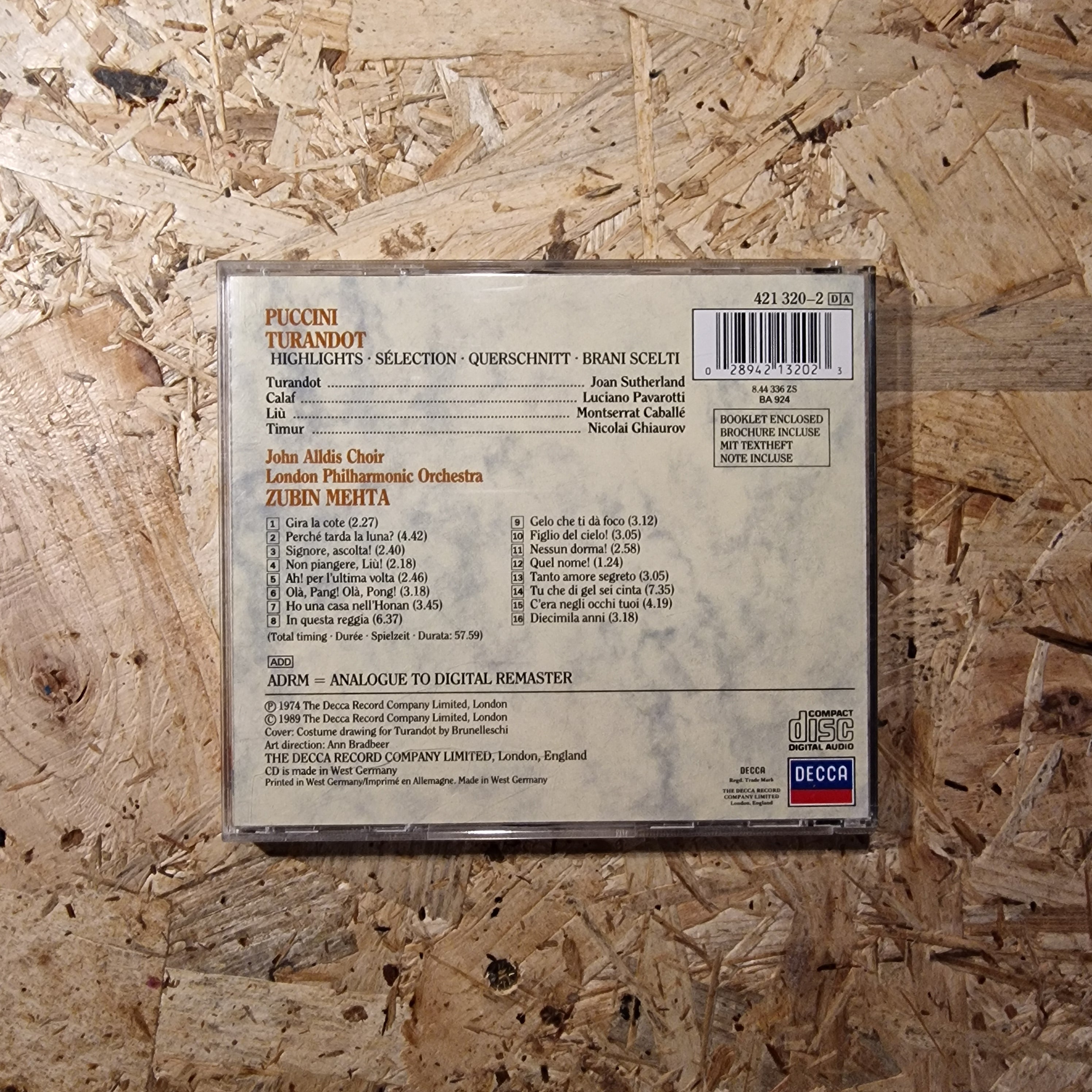 Puccini, Sutherland, Pavarotti, Caballé, Mehta – Turandot (Highlights)
