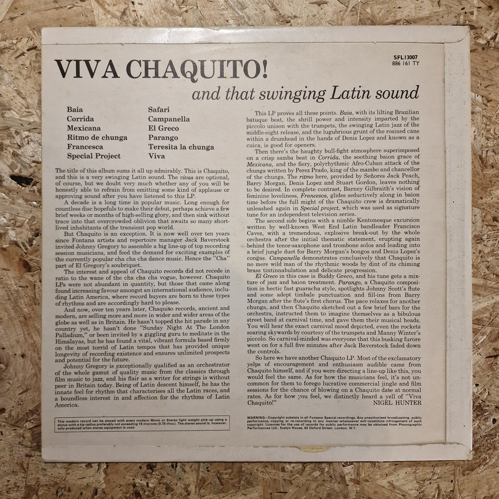 Chaquito And His Orchestra – Viva Chaquito! And That Swinging Latin Sound