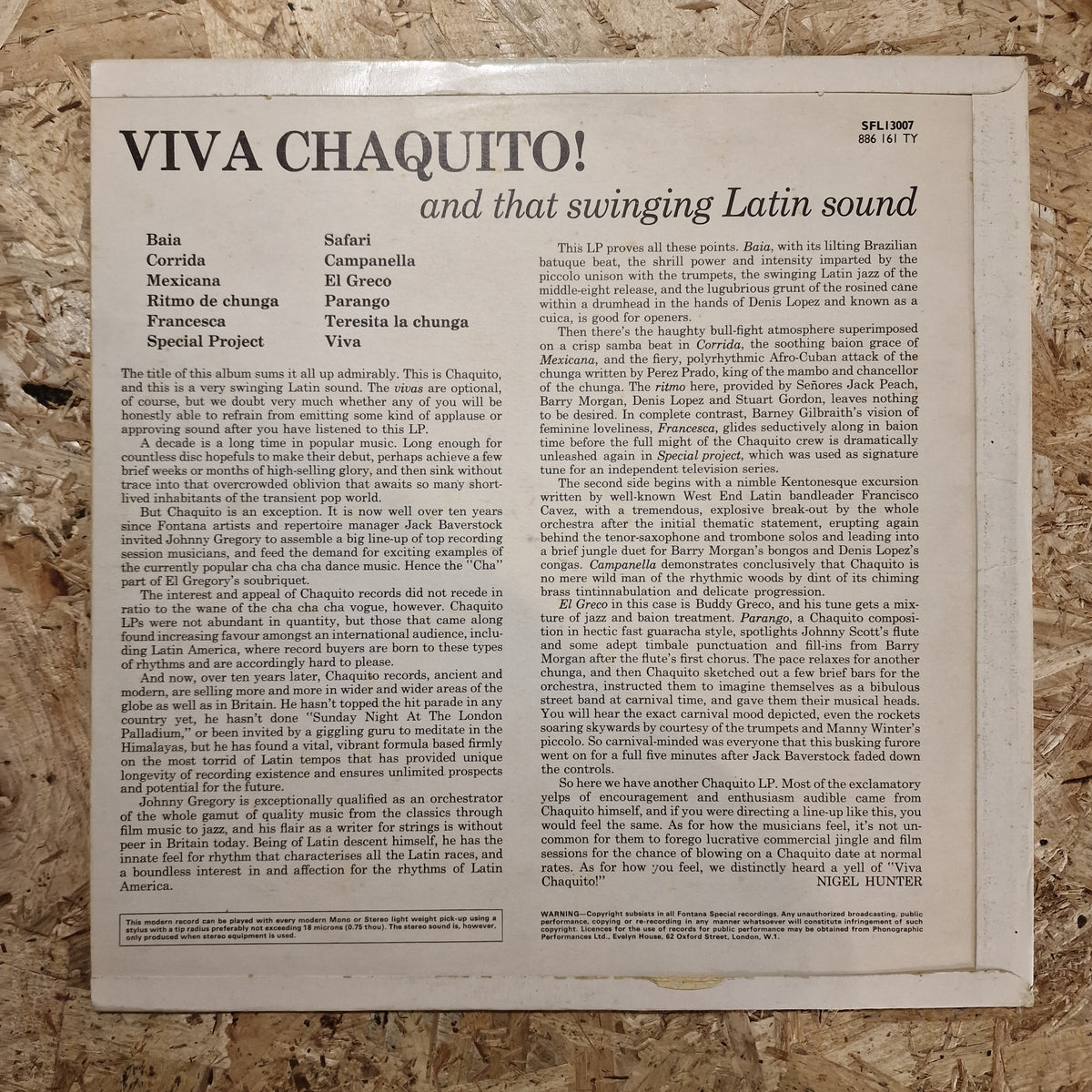 Chaquito And His Orchestra – Viva Chaquito! And That Swinging Latin Sound