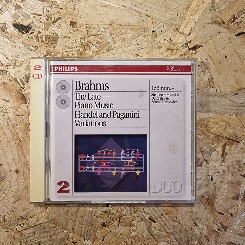 Brahms / Stephen Kovacevich, Dinorah Varsi, Adam Harasiewicz – The Late Piano Music • Handel And Paganini Variations