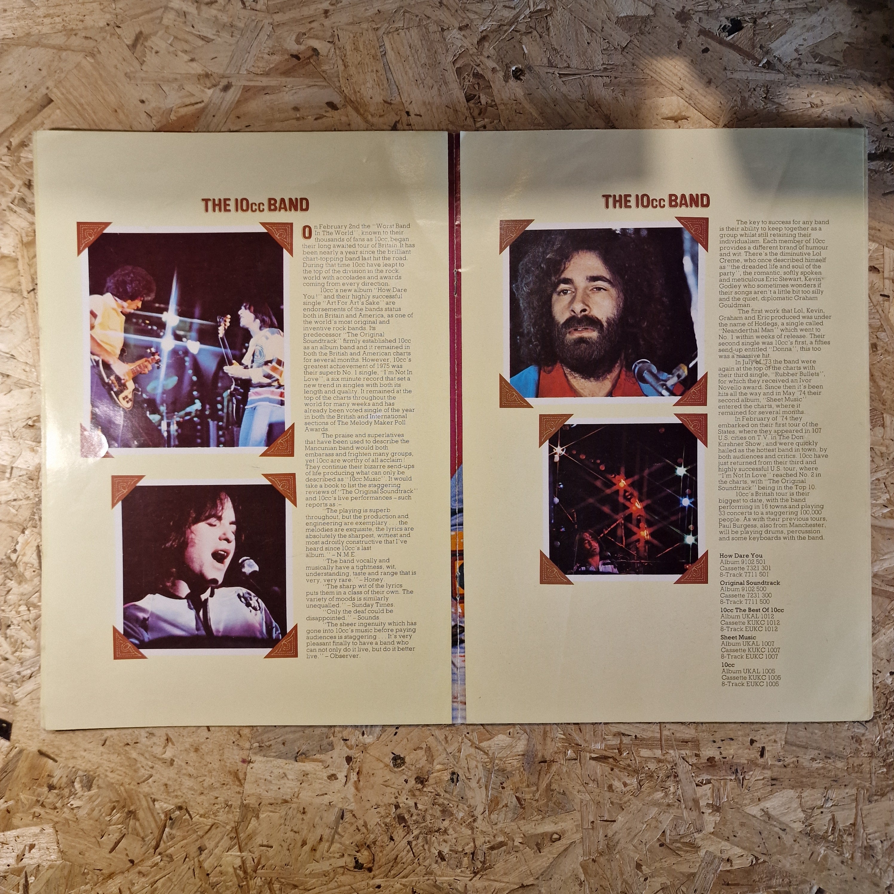 10cc - Souvenir Programme (1976)