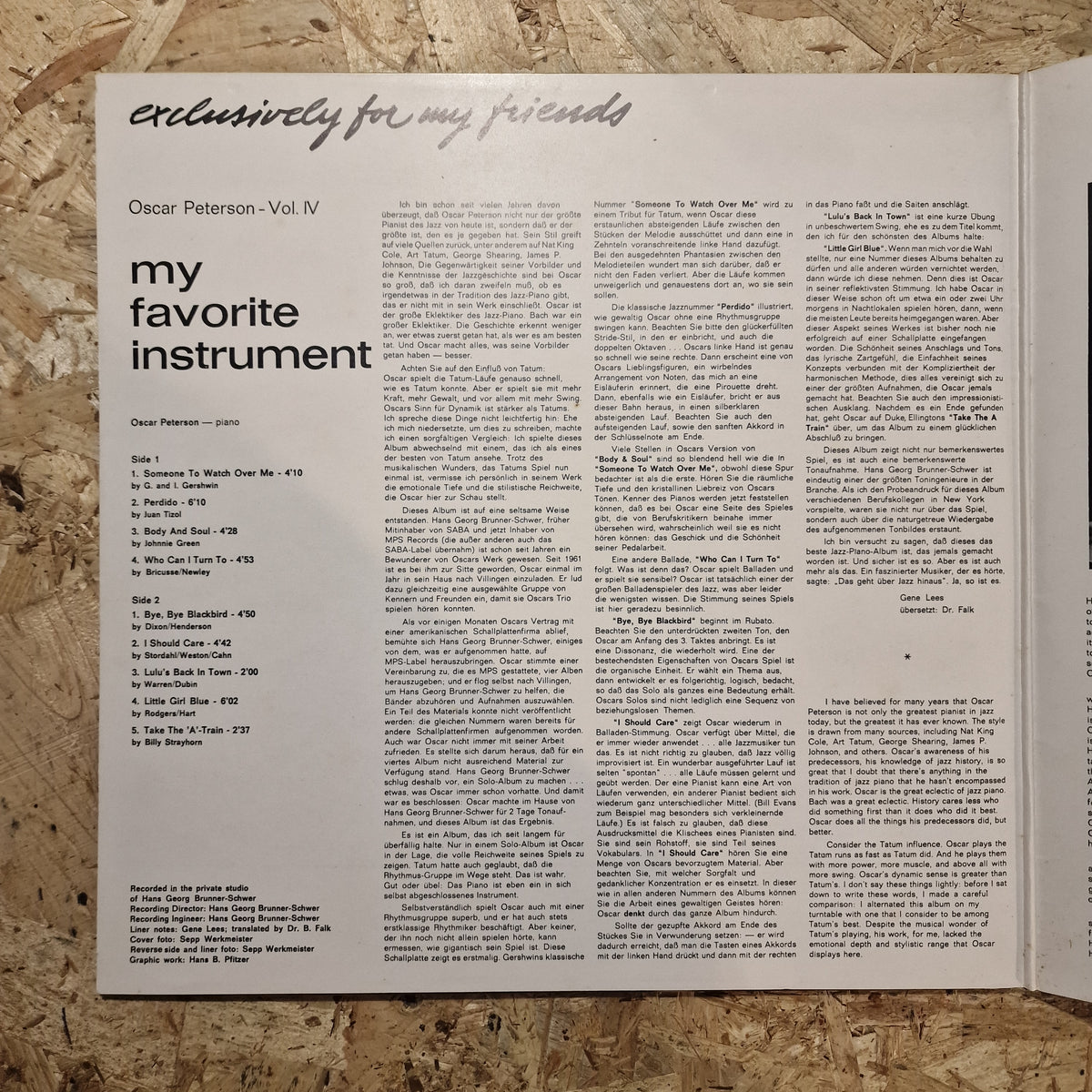 Oscar Peterson – My Favorite Instrument