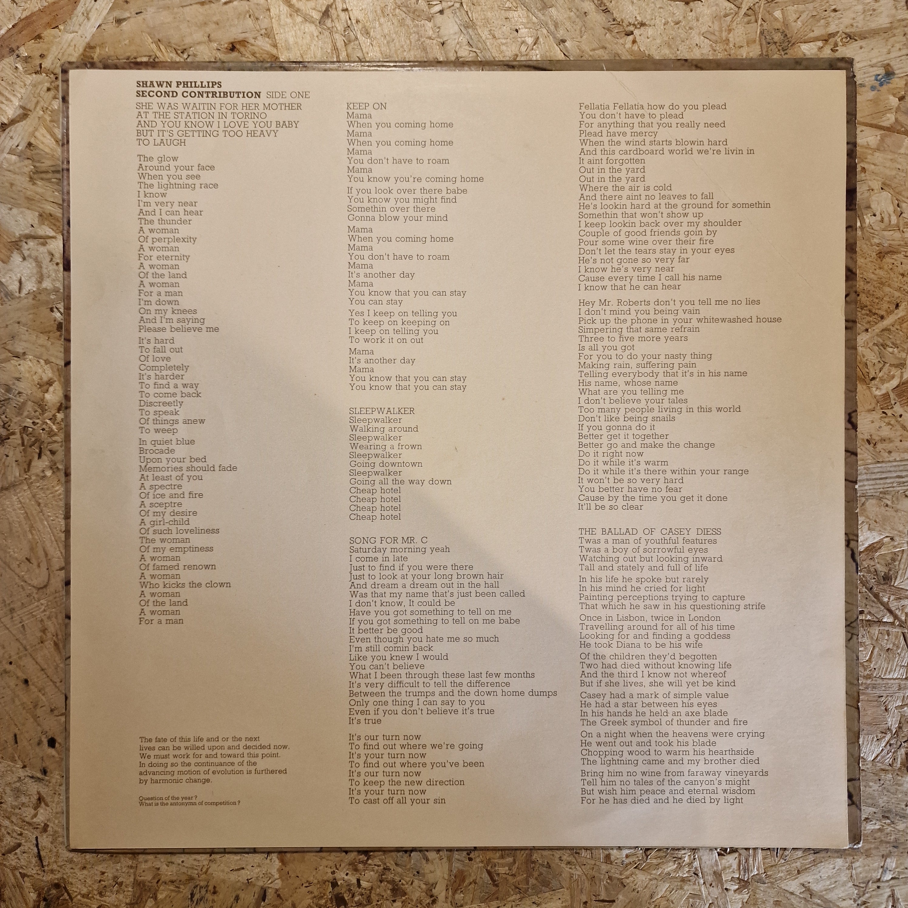 Shawn Phillips ‎– Second Contribution