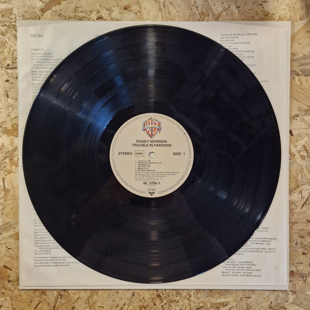 Randy Newman - Trouble in Paradise 1983 European Press