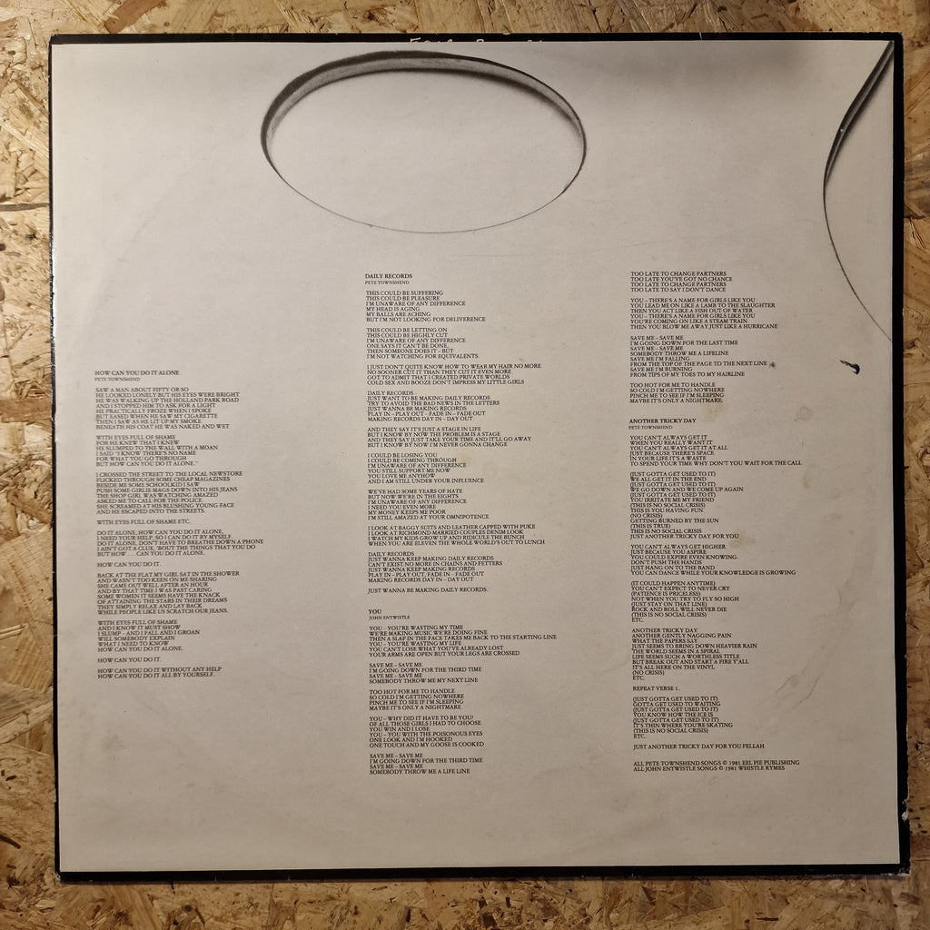 The Who – Face Dances