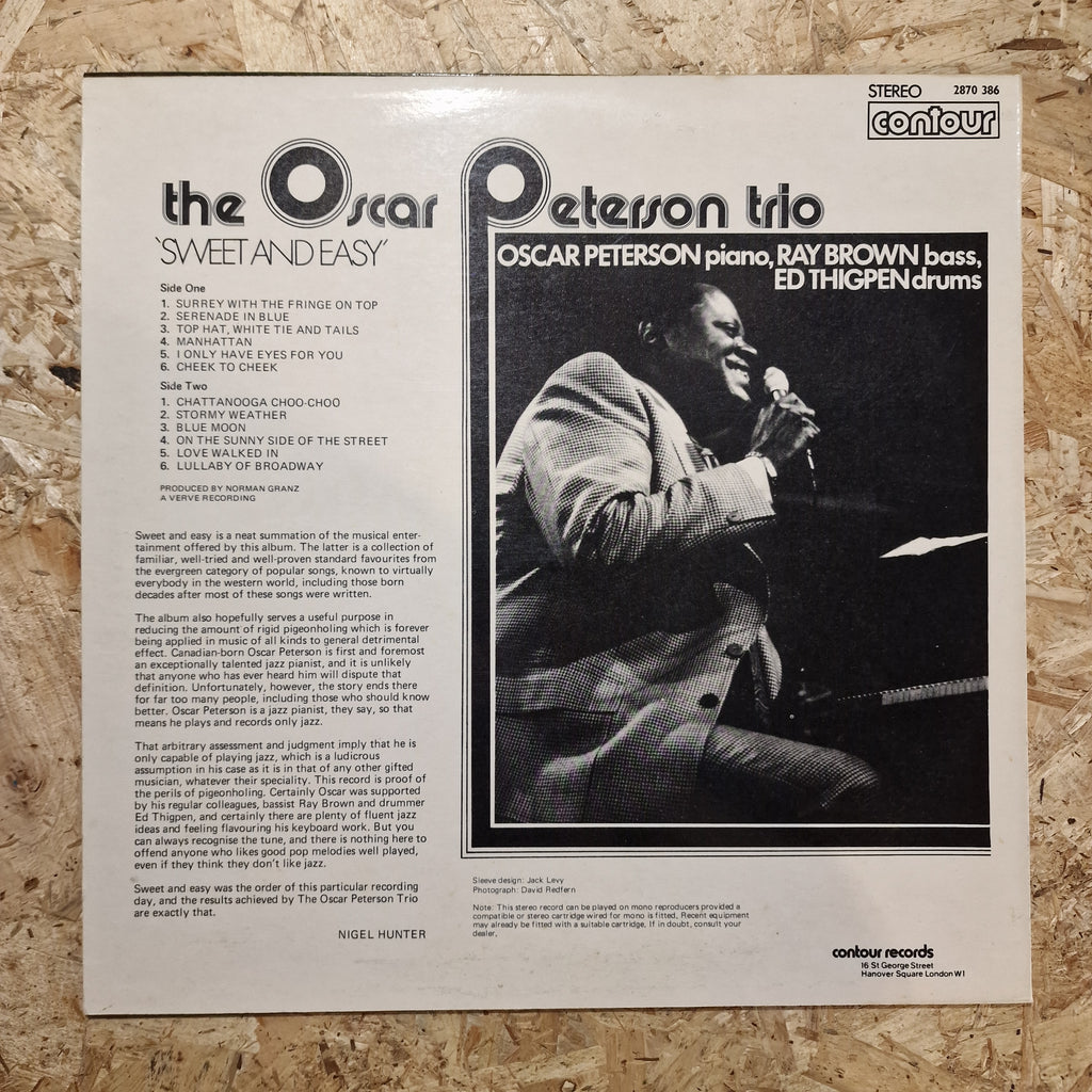 The Oscar Peterson Trio – Sweet And Easy