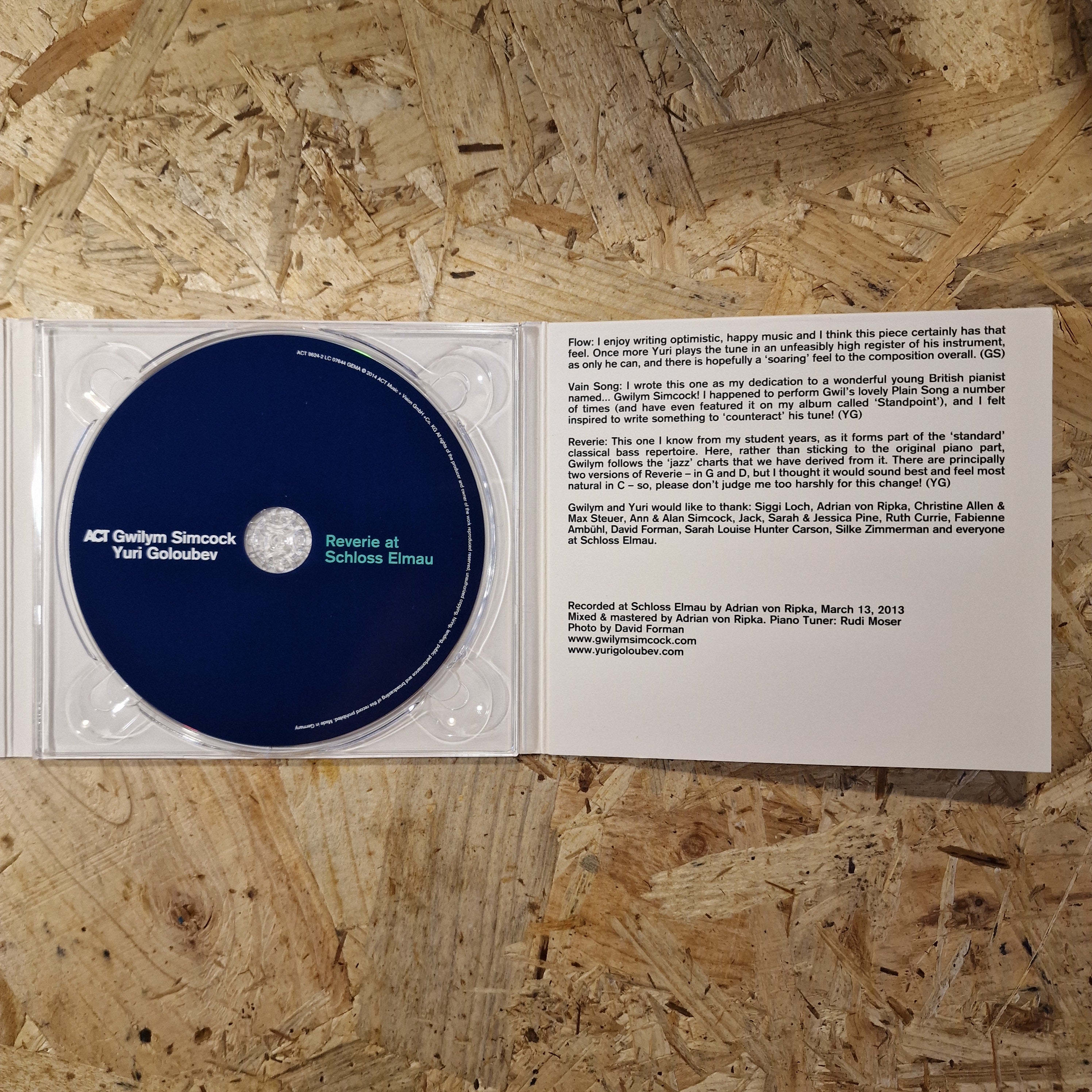 Gwilym Simcock & Yuri Goloubev – Reverie At Schloss Elmau