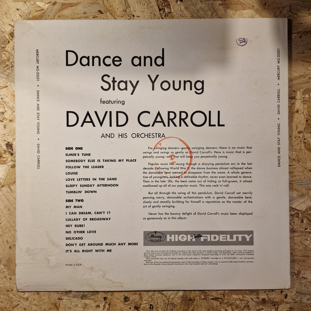 David Carroll And His Orchestra – Dance And Stay Young