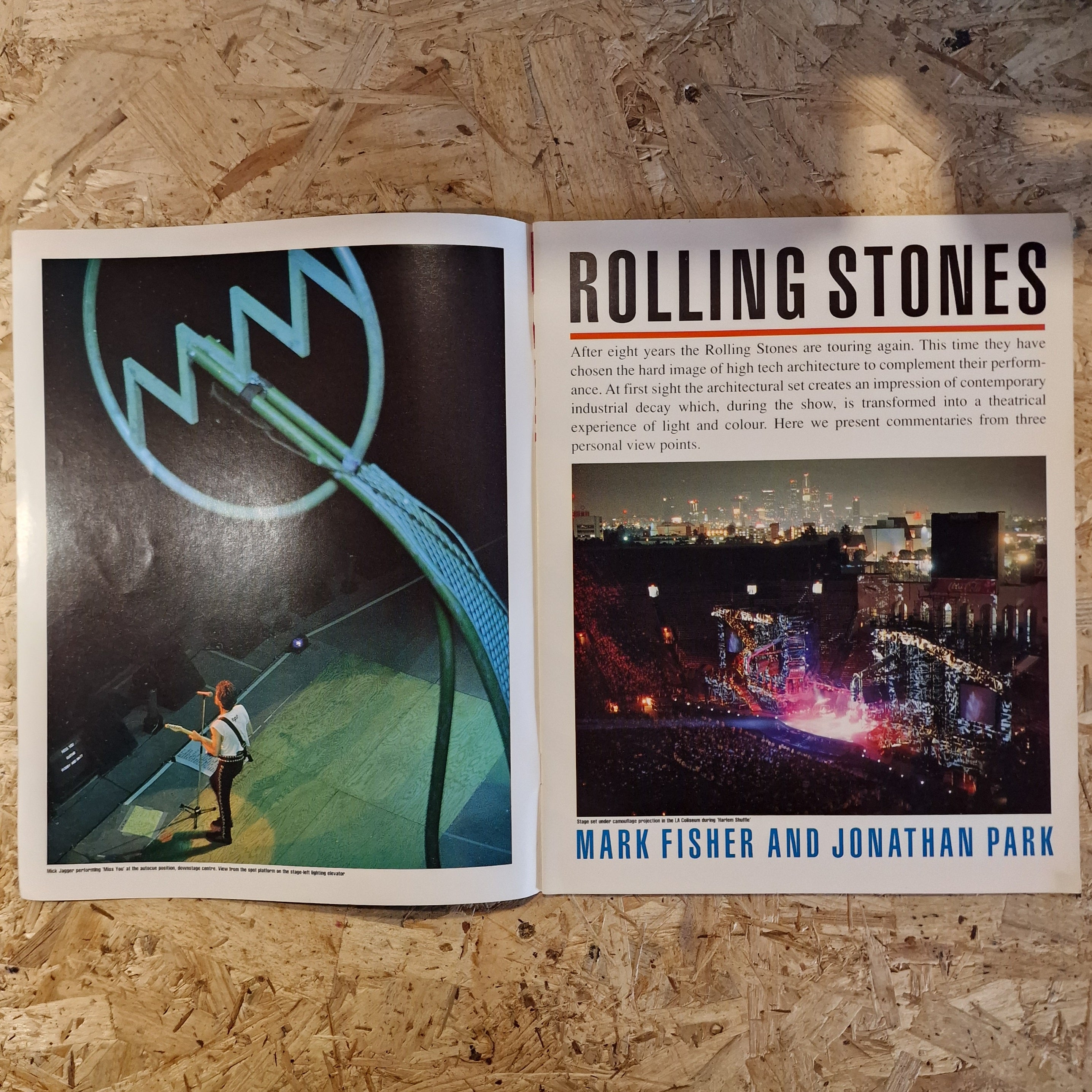 The Rolling Stones - Steel Wheels Architectural Design Brochure (1990)