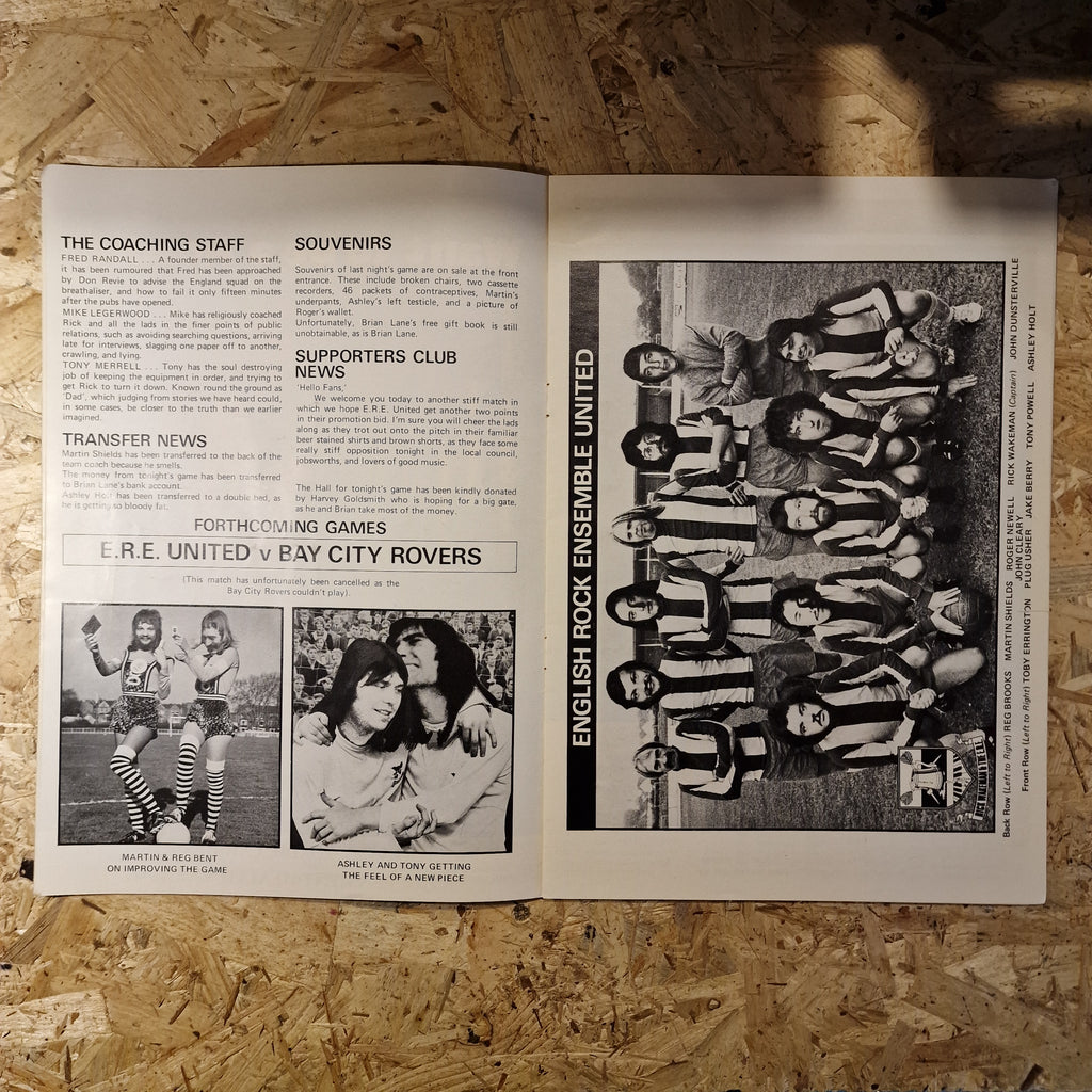 Rick Wakeman - F.A. Challenge Tankard Final Souvenir Programme (1976)