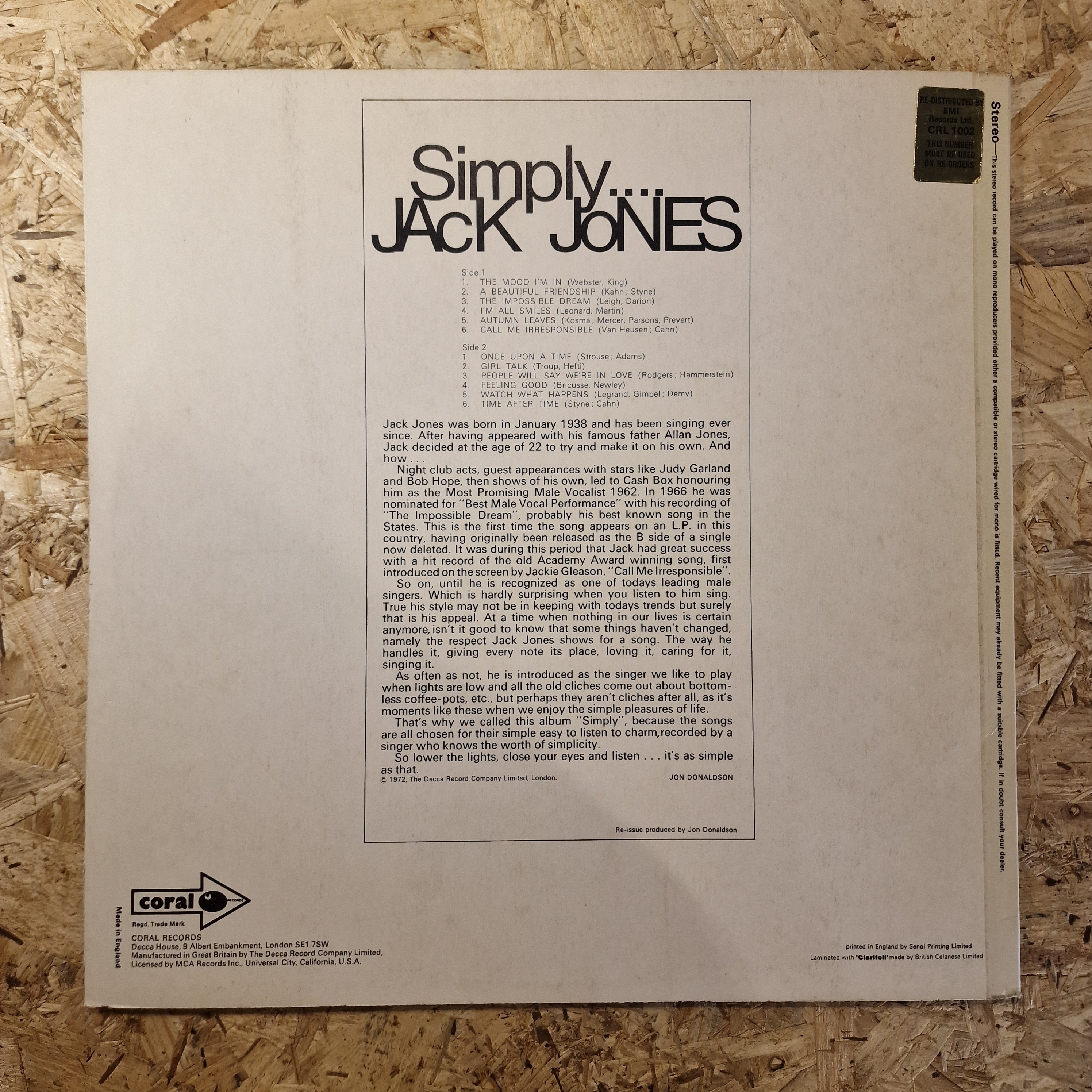 Jack Jones – Simply.... Jack Jones