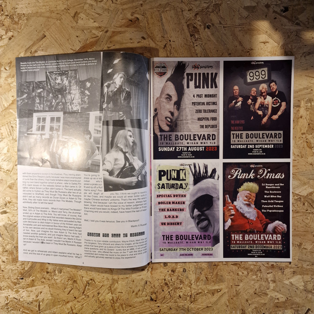 Safety Pin - Punk Rock Ancient and Modern Issue 18 2023 (Signed by Vic Goddard)