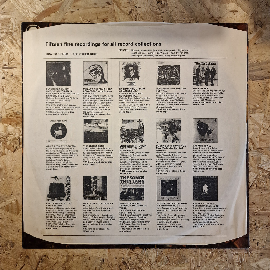 Dvorak*, Vienna Philharmonic Orchestra* Conducted By Constantin Silvestri ‎– Symphony No. 7 In D Minor, Op. 70 1960's UK Press