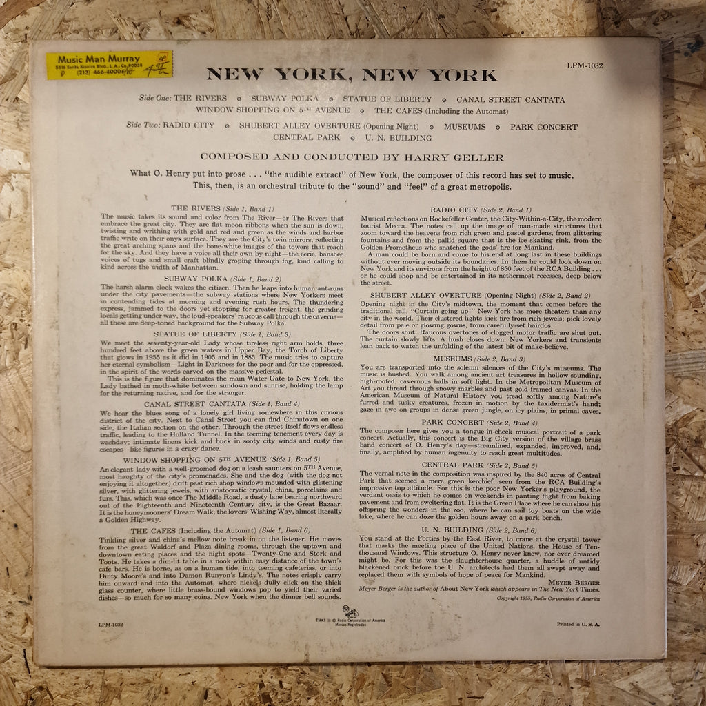 Harry Geller And His Orchestra – New York, New York