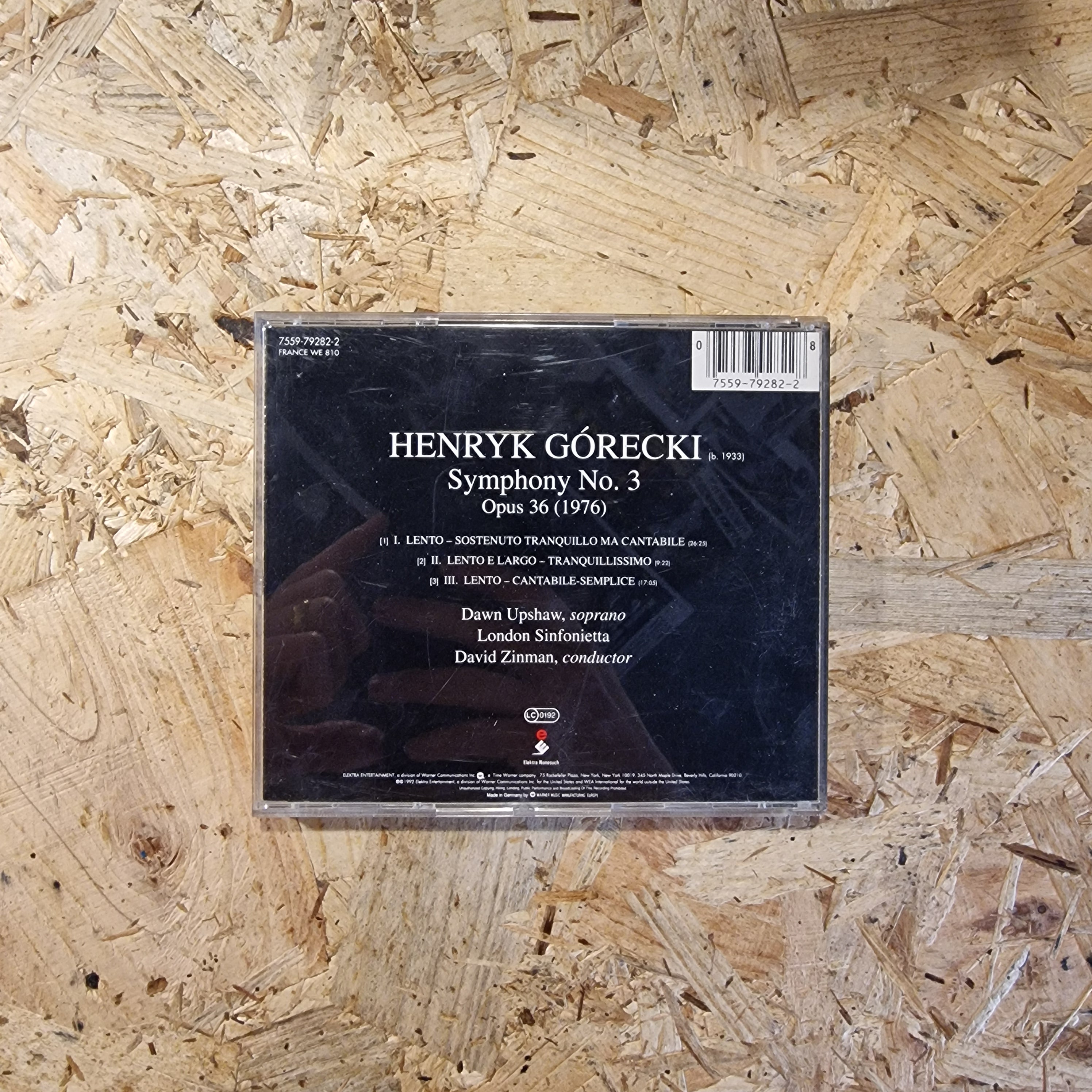 Henryk Górecki / Dawn Upshaw, London Sinfonietta, David Zinman – Symphony No. 3