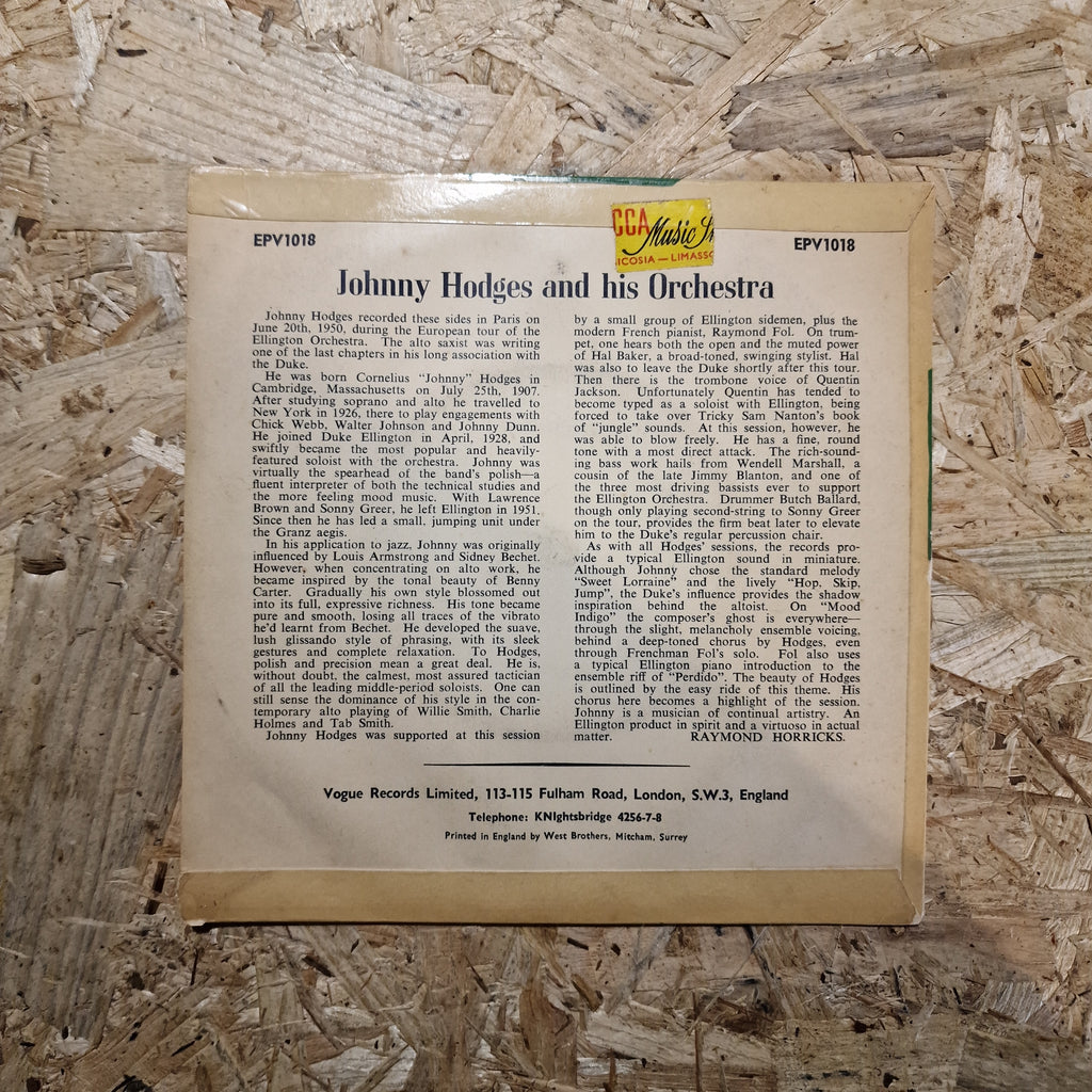 Johnny Hodges And His Orchestra – The "Rabbit"