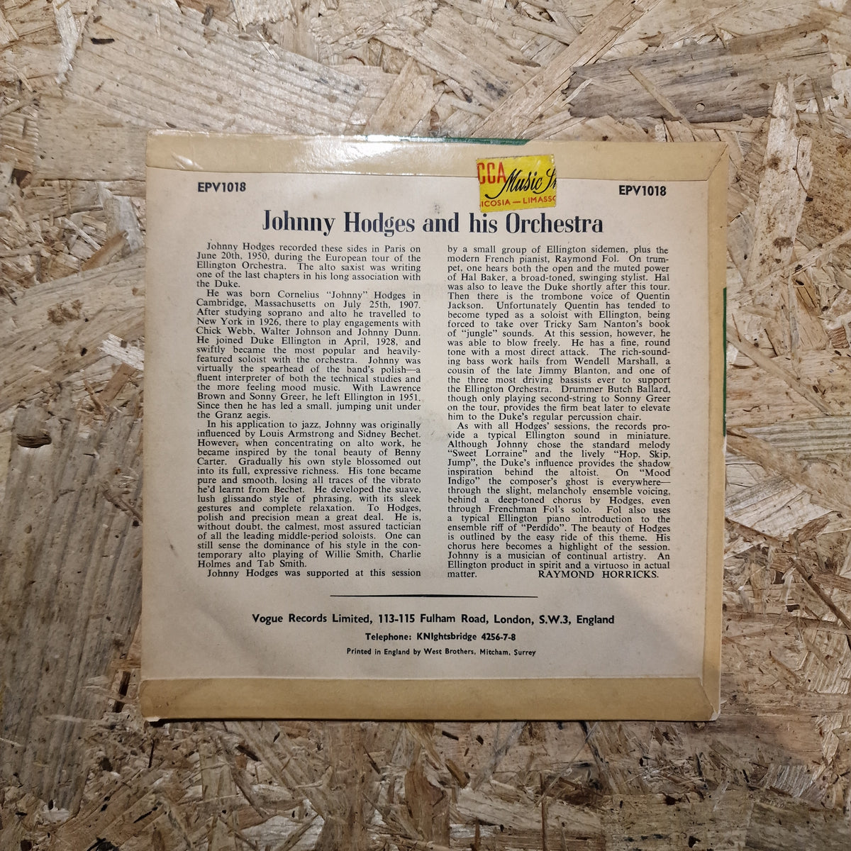 Johnny Hodges And His Orchestra – The "Rabbit"