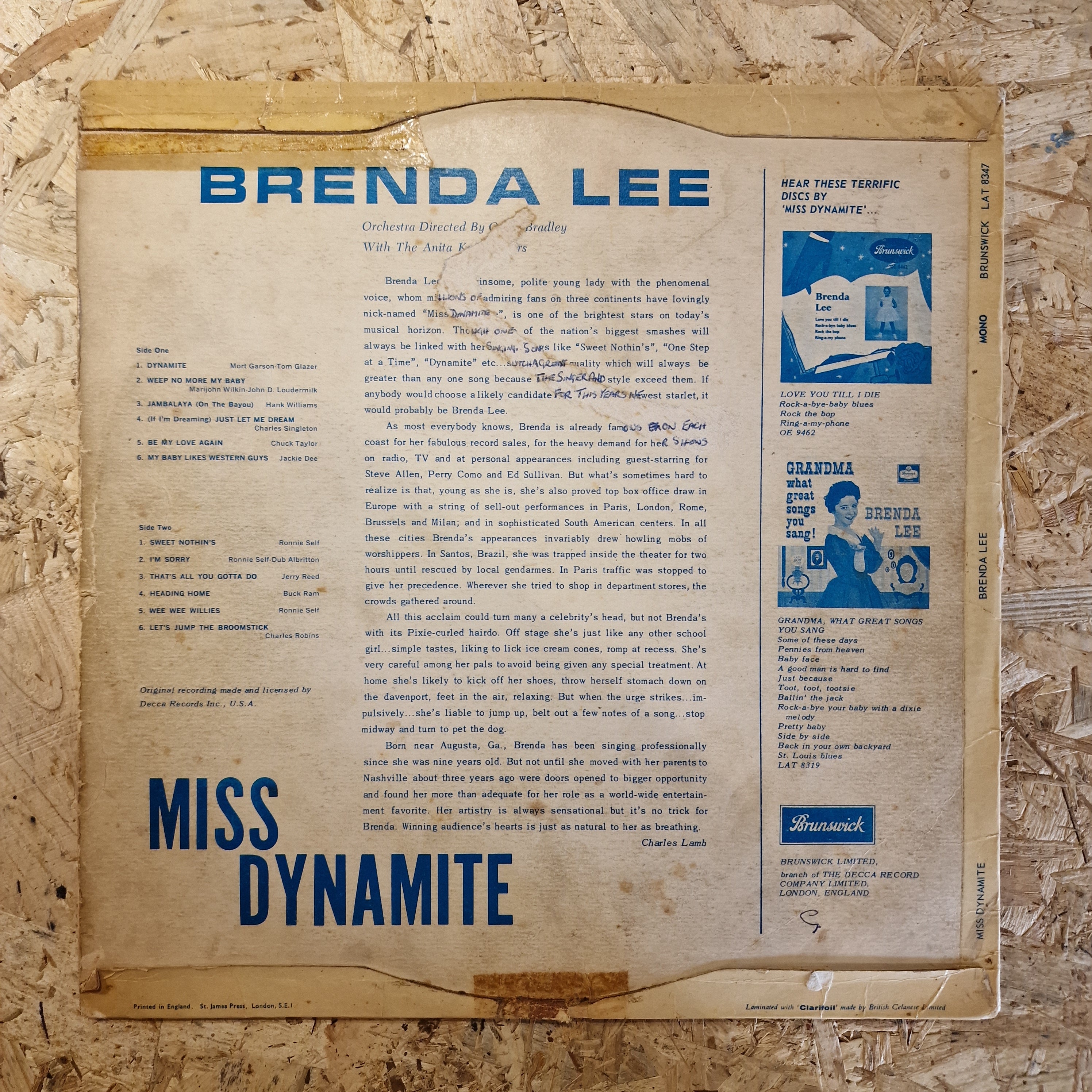Brenda Lee ‎– Miss Dynamite