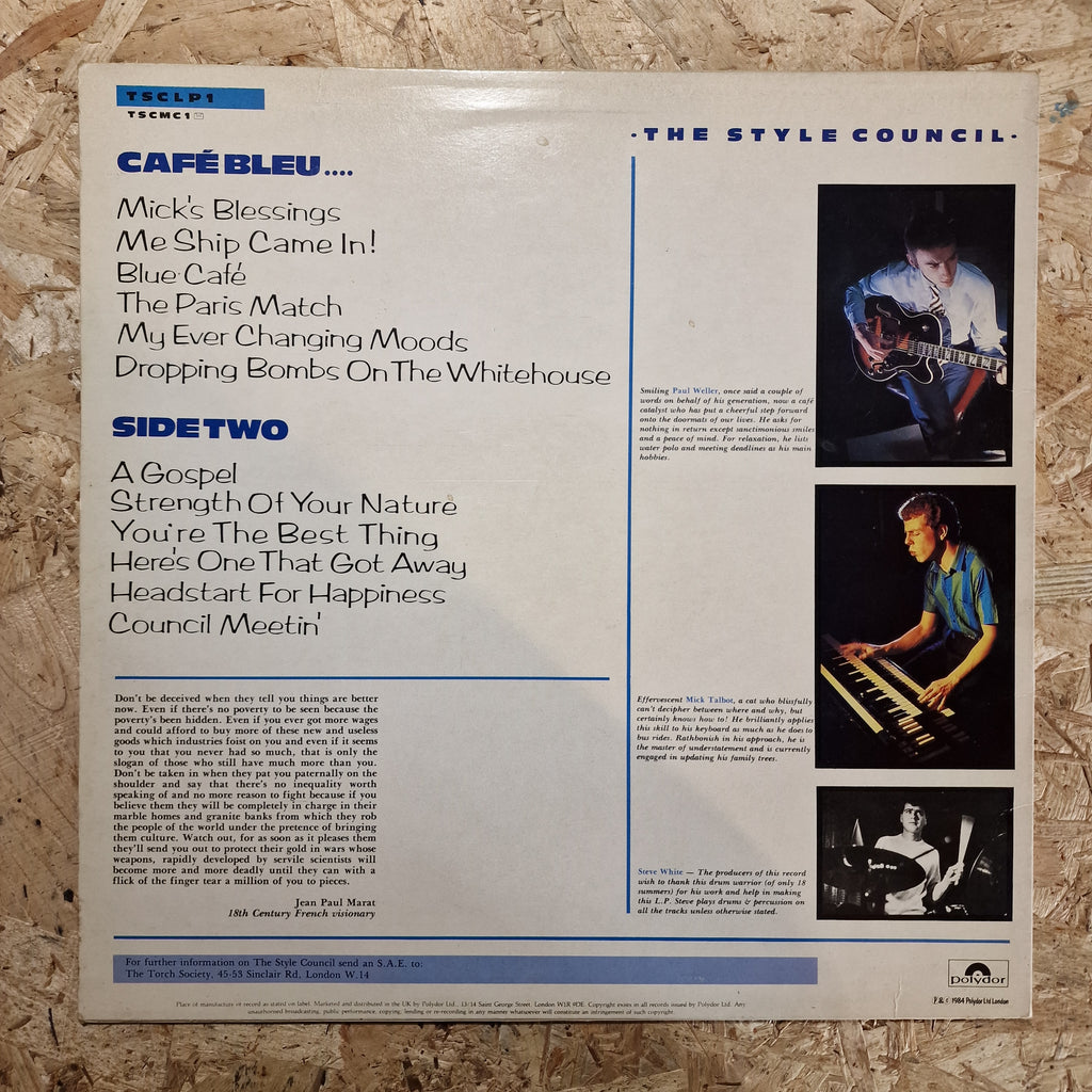 The Style Council – Café Bleu