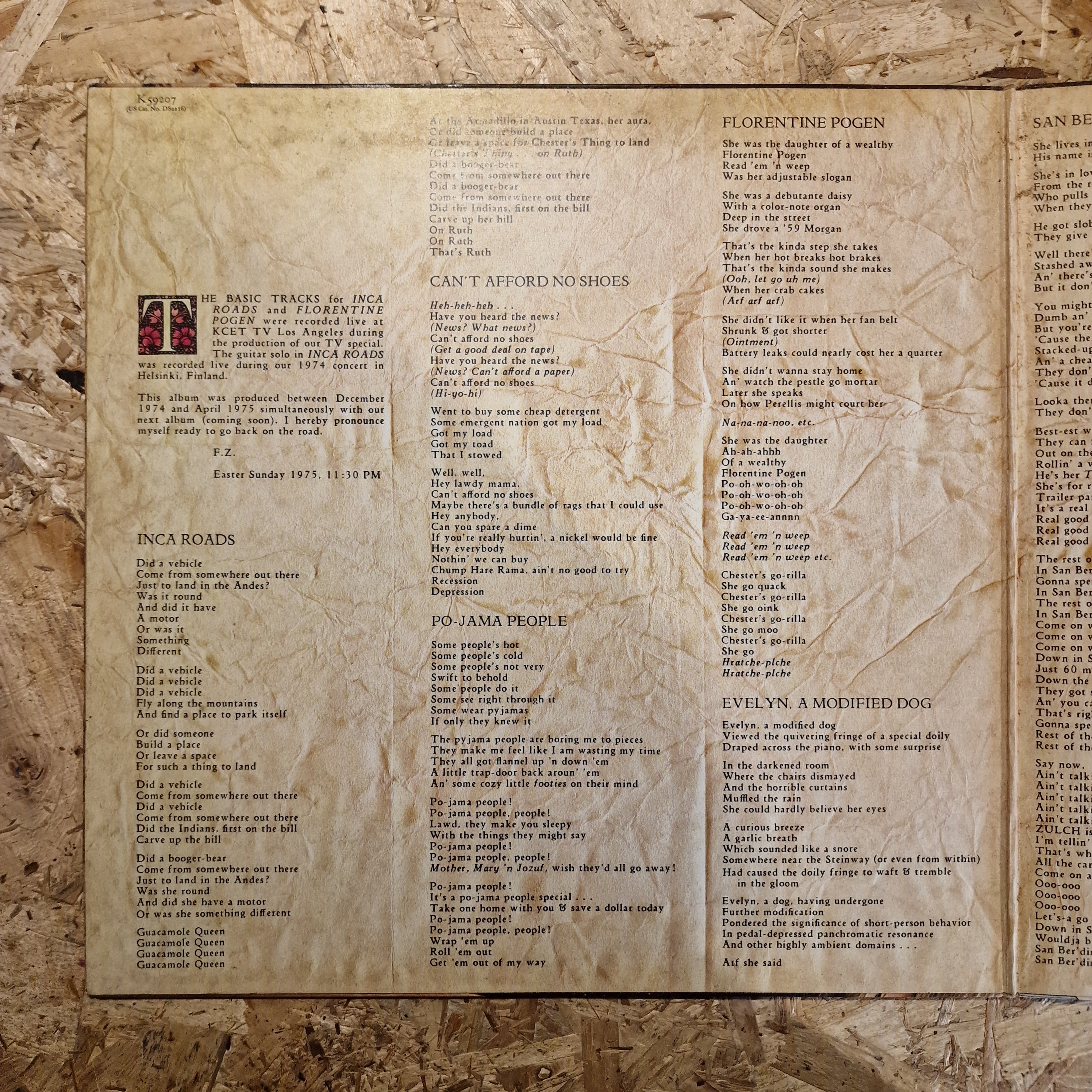 Frank Zappa And The Mothers Of Invention – One Size Fits All