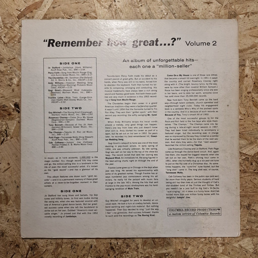 Remember How Great...? Volume 2
