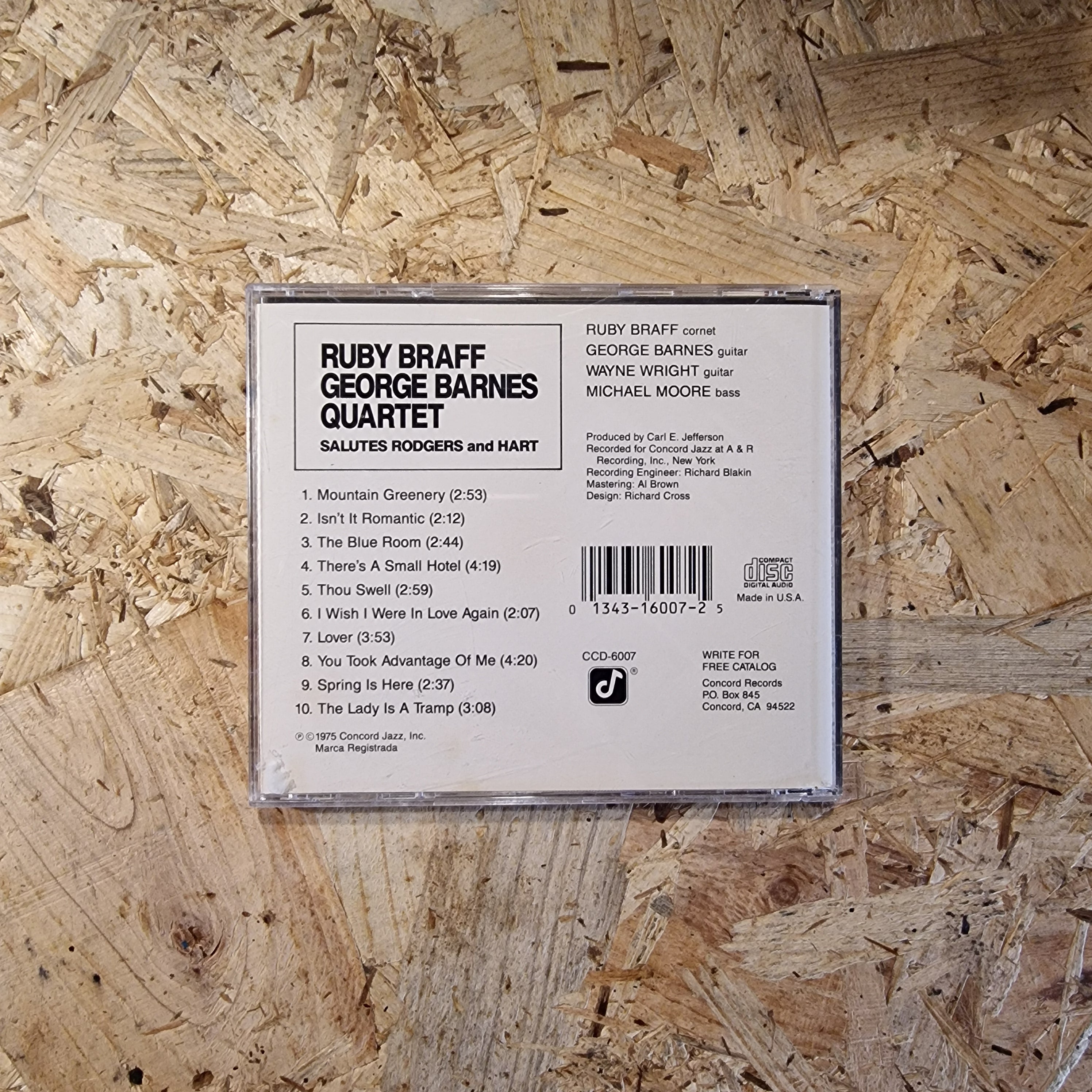 Ruby Braff / George Barnes Quartet – Salutes Rodgers And Hart