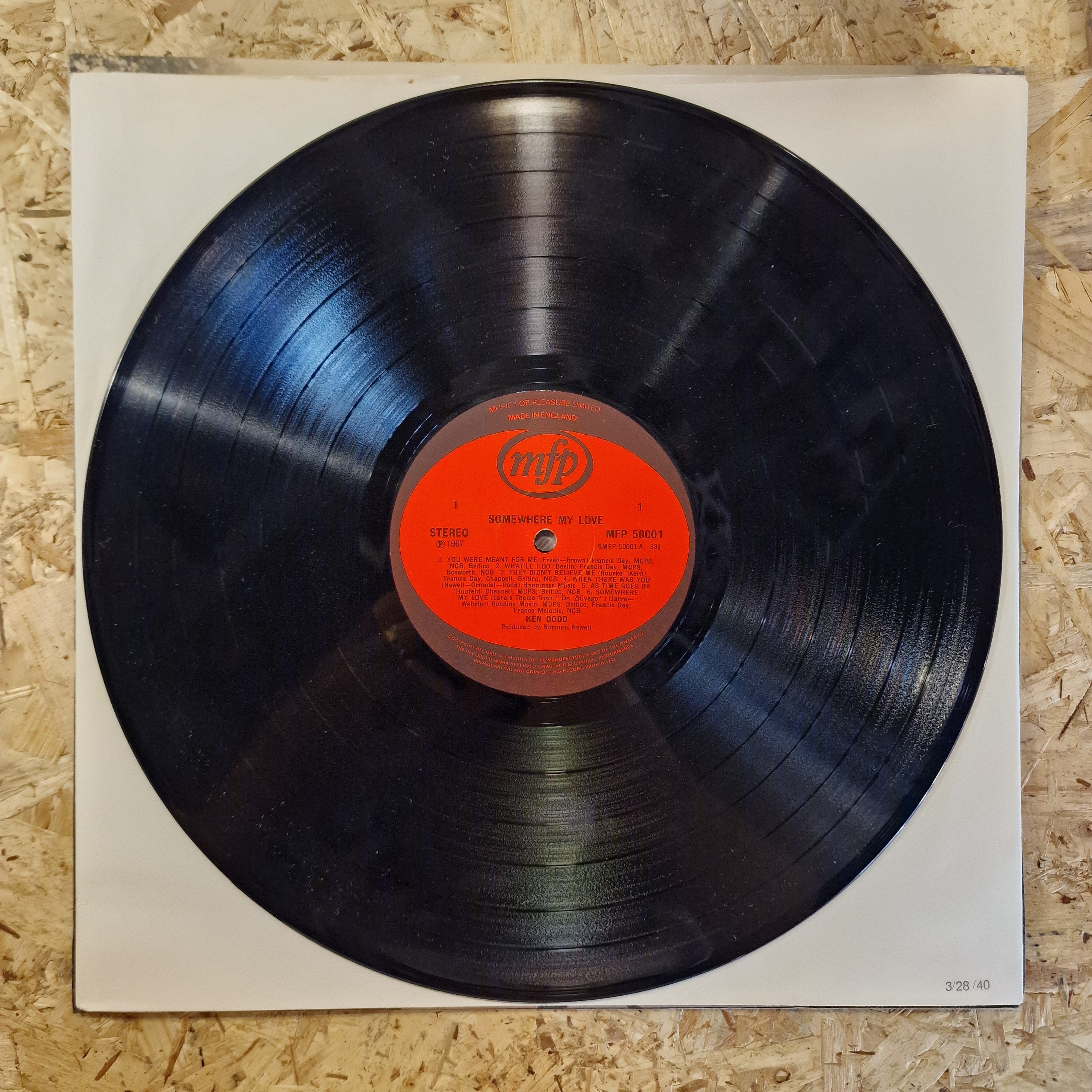 Ken Dodd ‎– Somewhere My Love