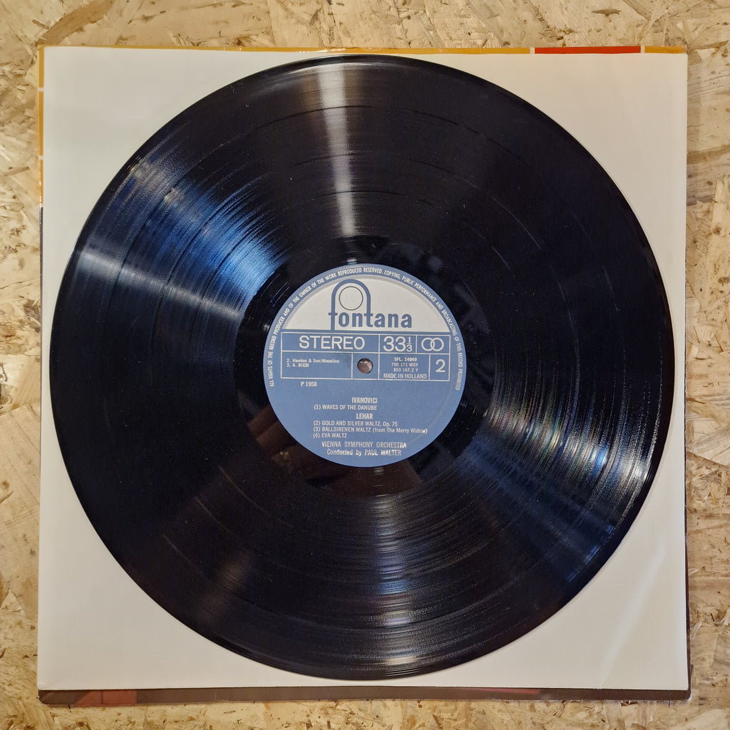 Waldteufel, Ivanovici, Lehar, Vienna Symphony Orchestra, Wilhelm Loibner, Paul Walter – The Skaters' Waltz, Op.183; Estudiantina, Op.191; España, Op.236; Très Jolie, Op.159; Waves Of The Danube; Gold And Silver Waltz, Op.75; Ballsirenen; Eva Waltz