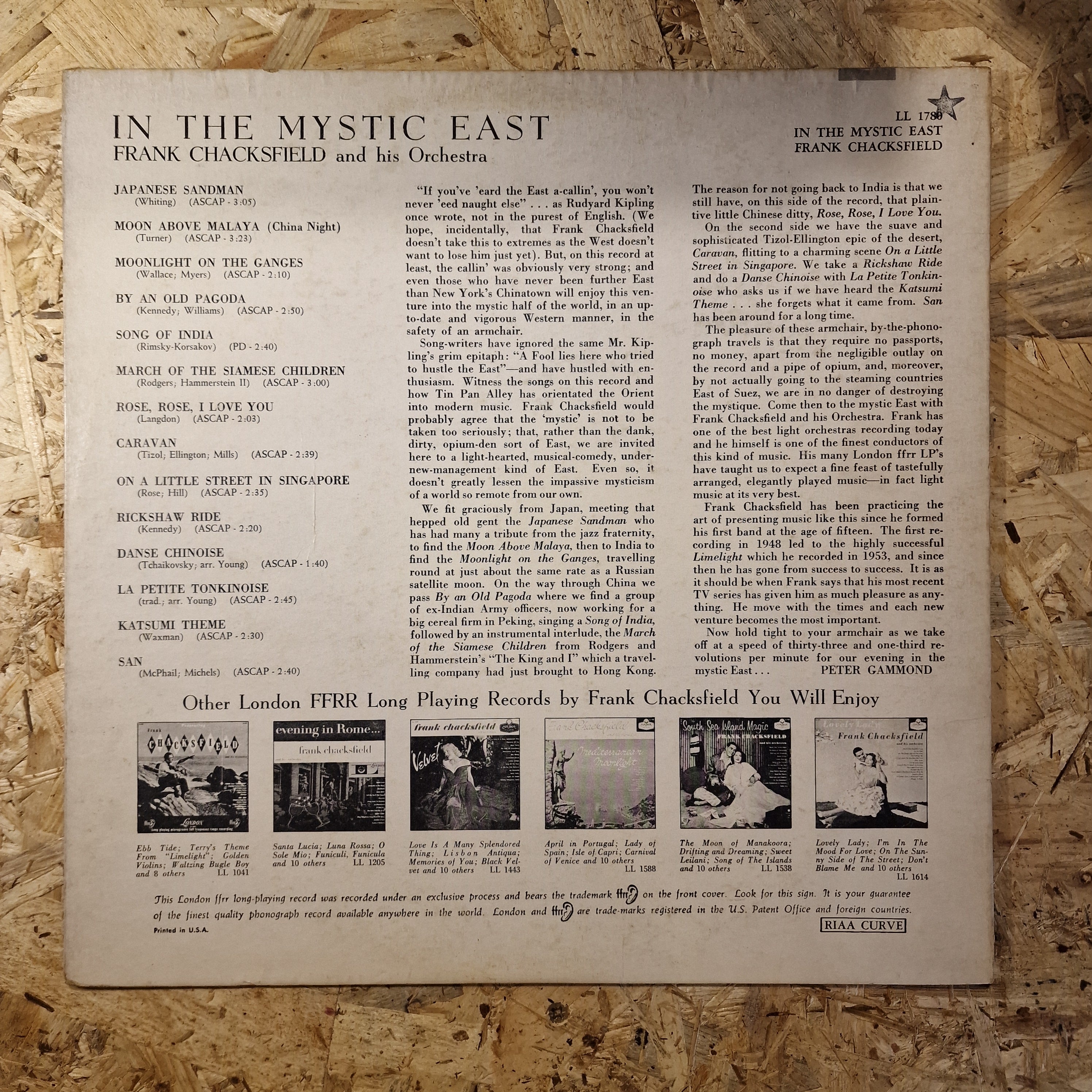 Frank Chacksfield And His Orchestra – In The Mystic East