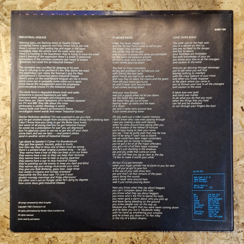 Dire Straits – Love Over Gold
