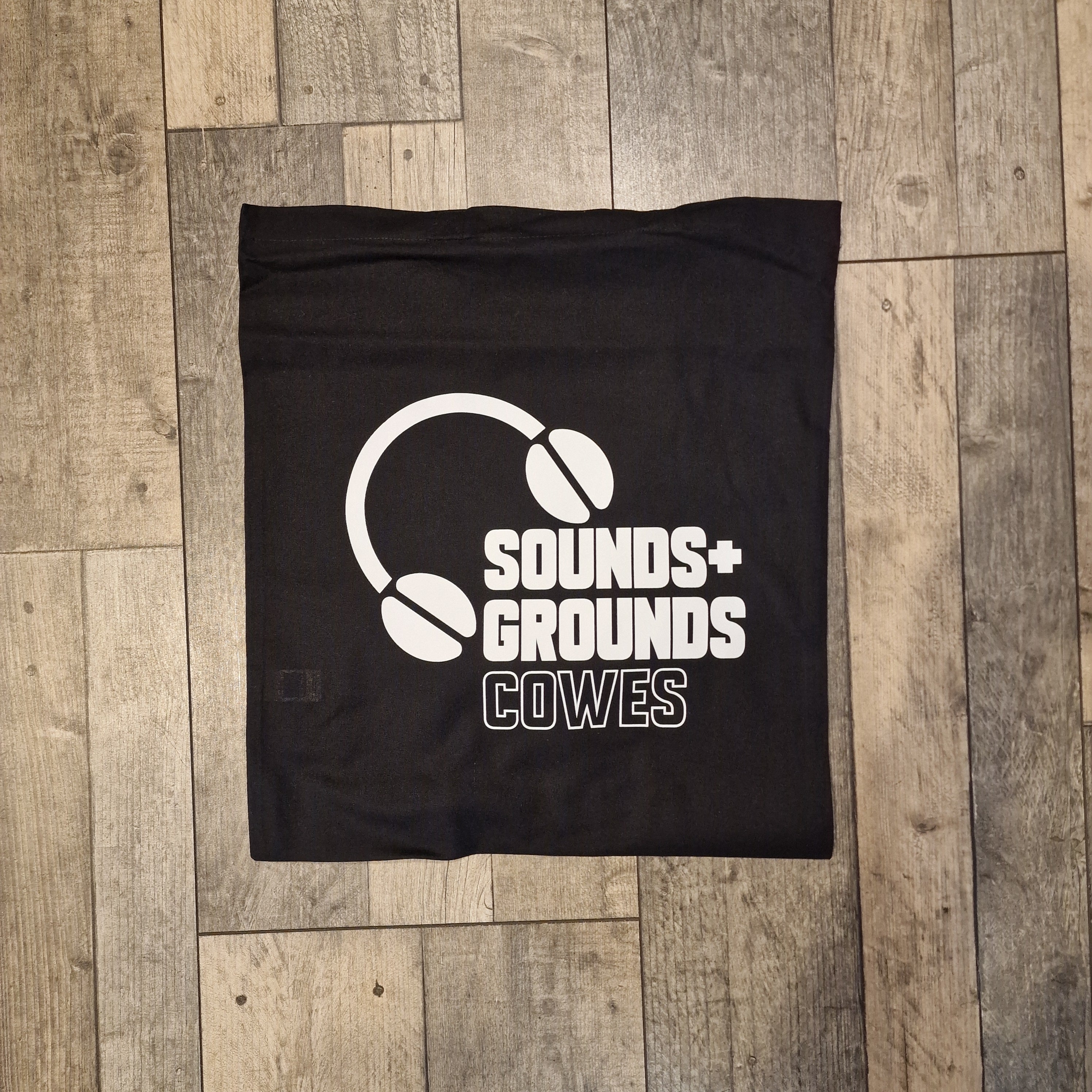 Coffee Bean Headphones Black Tote Bag