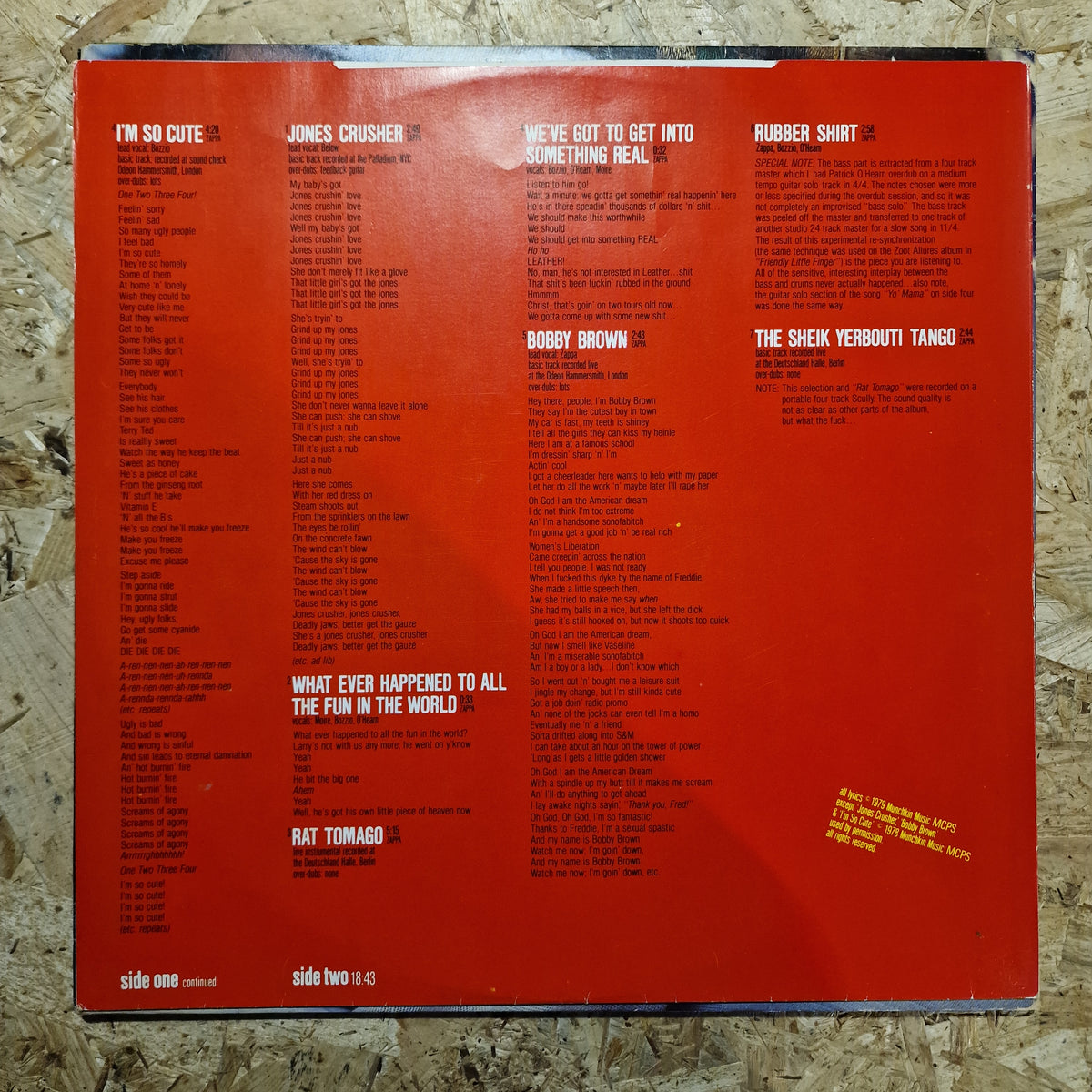Frank Zappa – Sheik Yerbouti